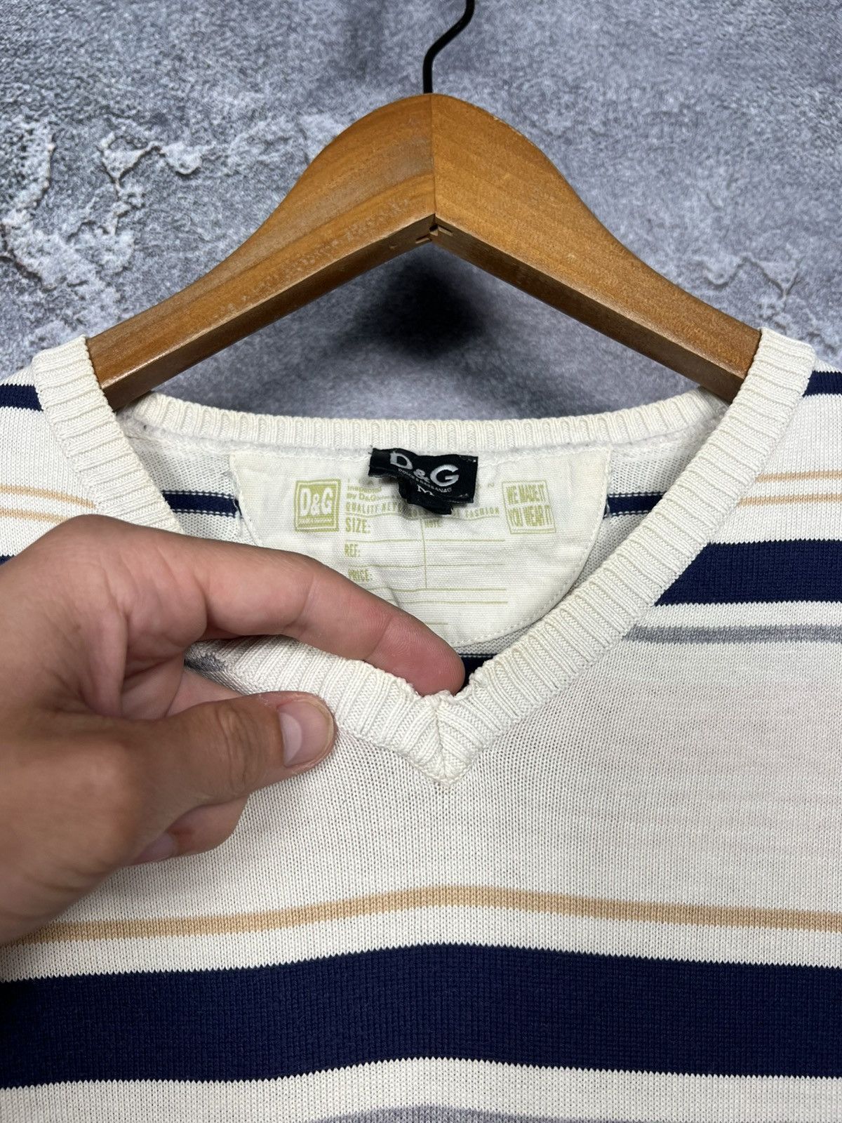 Dolce & Gabbana Vintage Dolce Gabbana V Check Jumper Sweater Size US M / EU 48-50 / 2 - 12 Thumbnail
