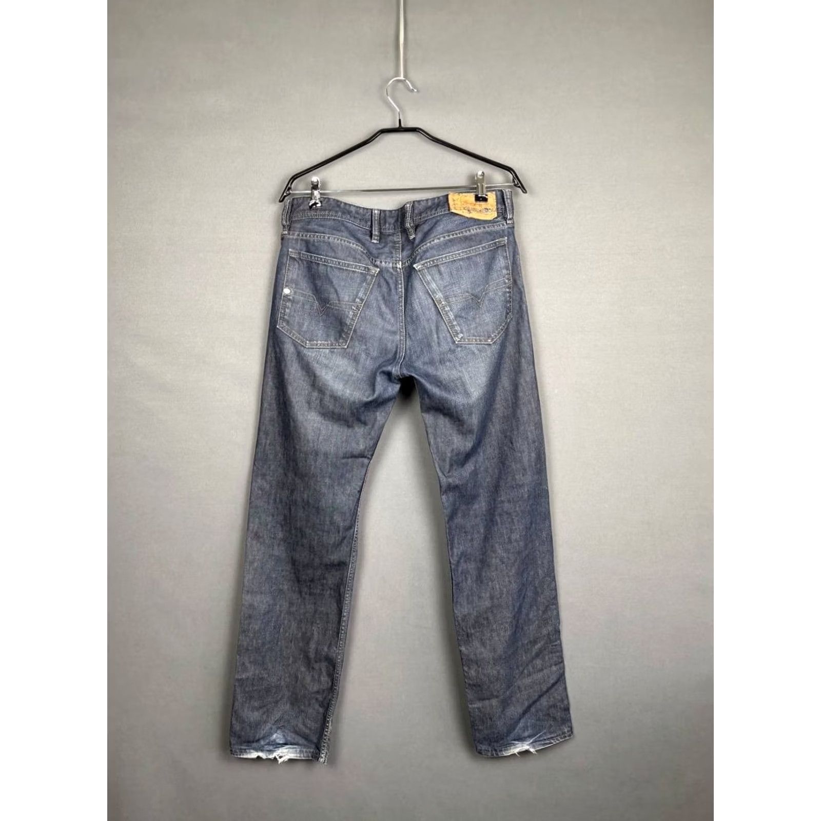 Diesel Diesel Industry Jeans Size 33 Blue Cotton Denim Straight Leg Button Fly Mens Size US 33 - 2 Thumbnail