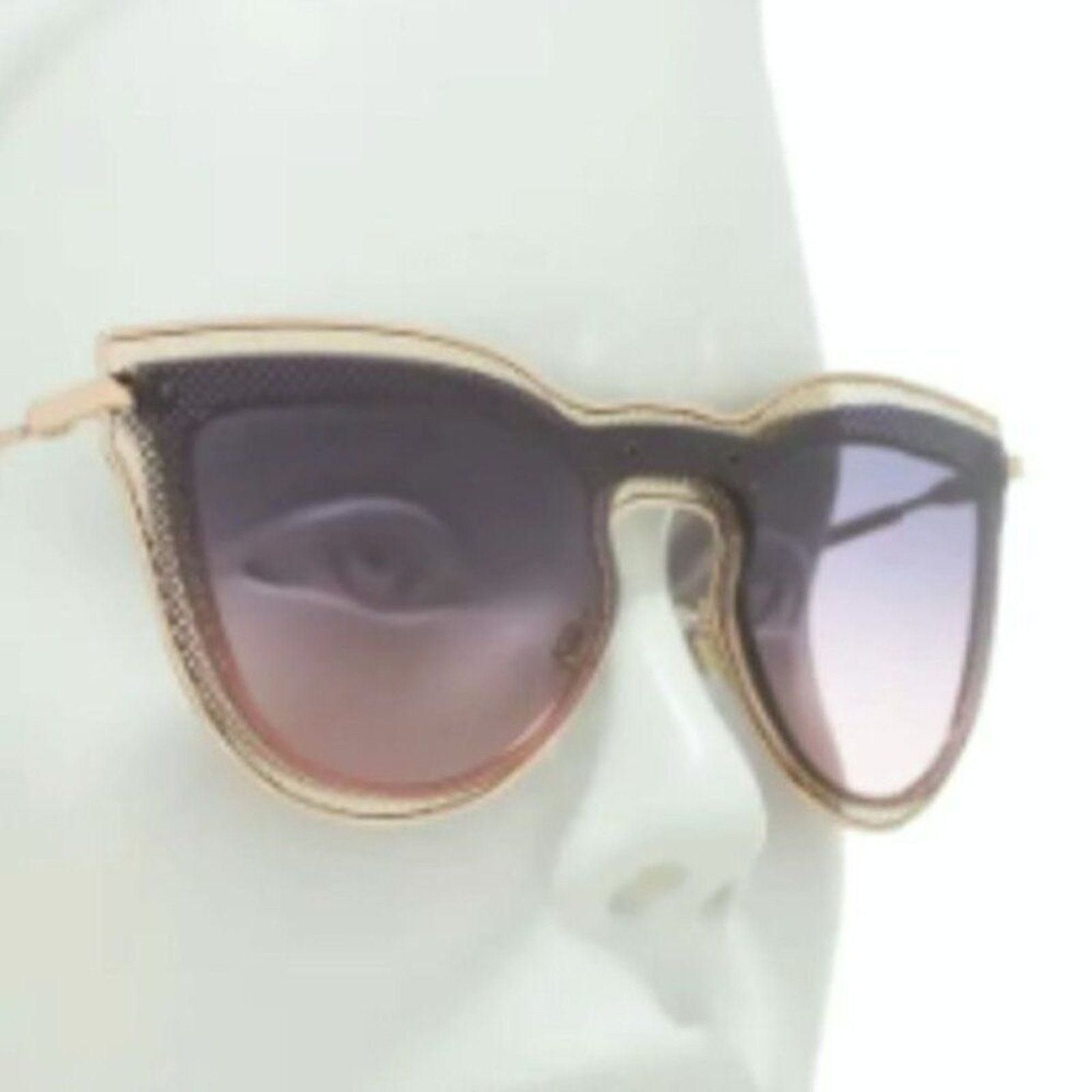 Valentino Valentino 34mm Individual Cat Eye Sunglasses Rose gold Size ONE SIZE - 3 Thumbnail