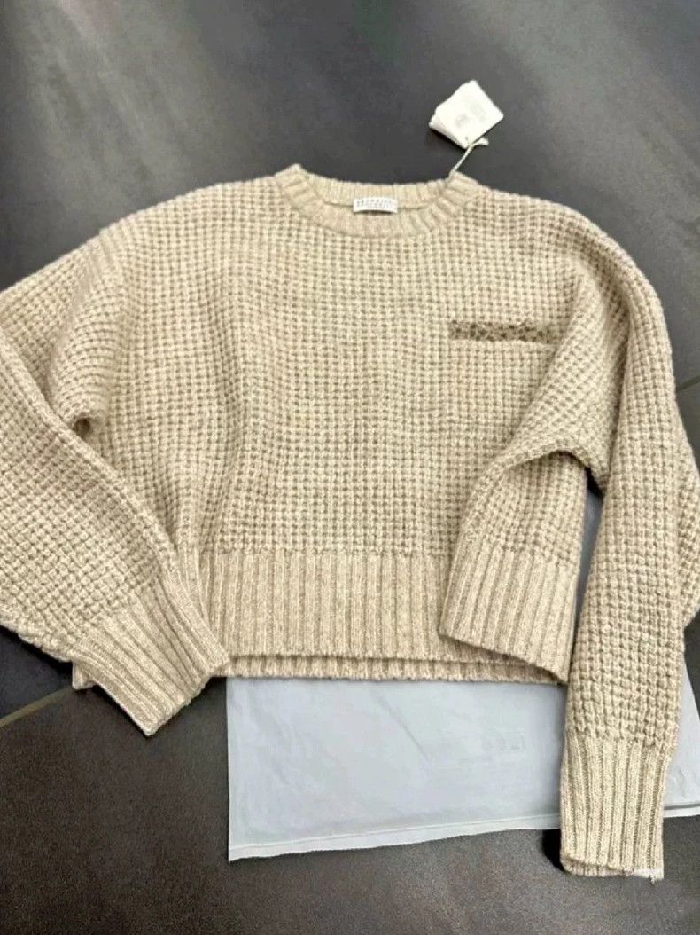 Brunello Cucinelli Women's Beige Sweater