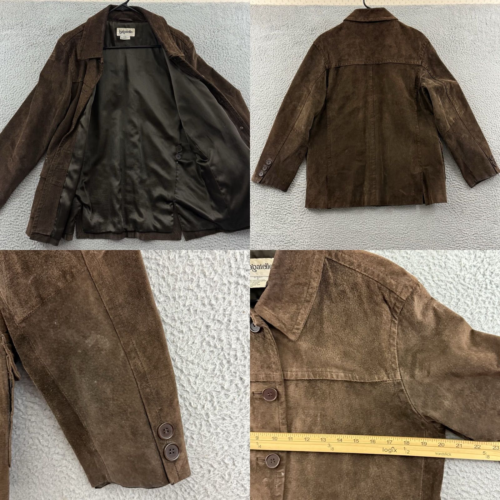 Vintage VINTAGE Bagatelle Coat Womens Medium Brown 90s Western Overcoat Jacket Button Lined Size M / US 6-8 / IT 42-44 - 8 Thumbnail