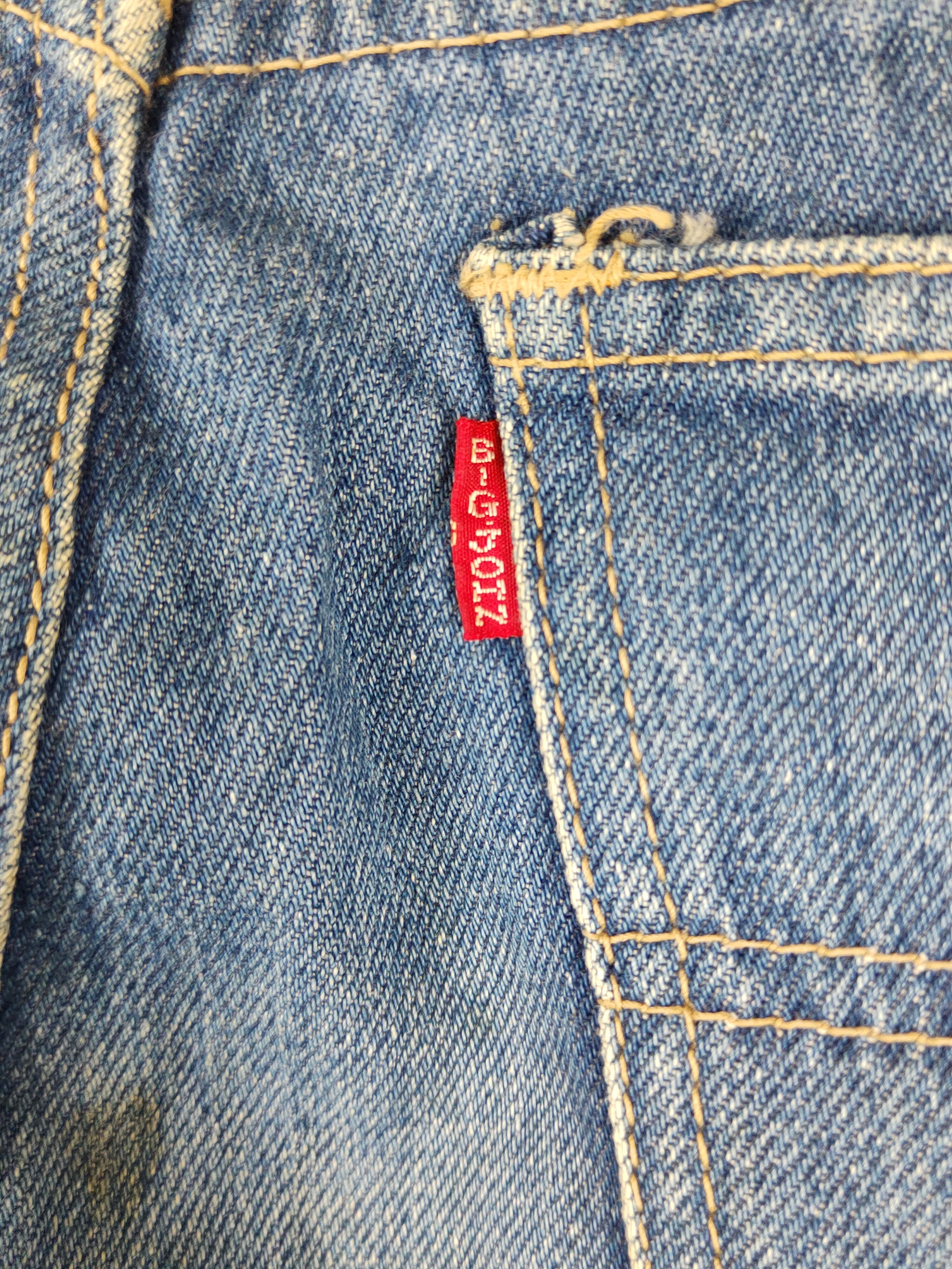 Big John Big John Blue Faded Distressed Ripped Jeans #S2209 Size US 29 - 11 Thumbnail