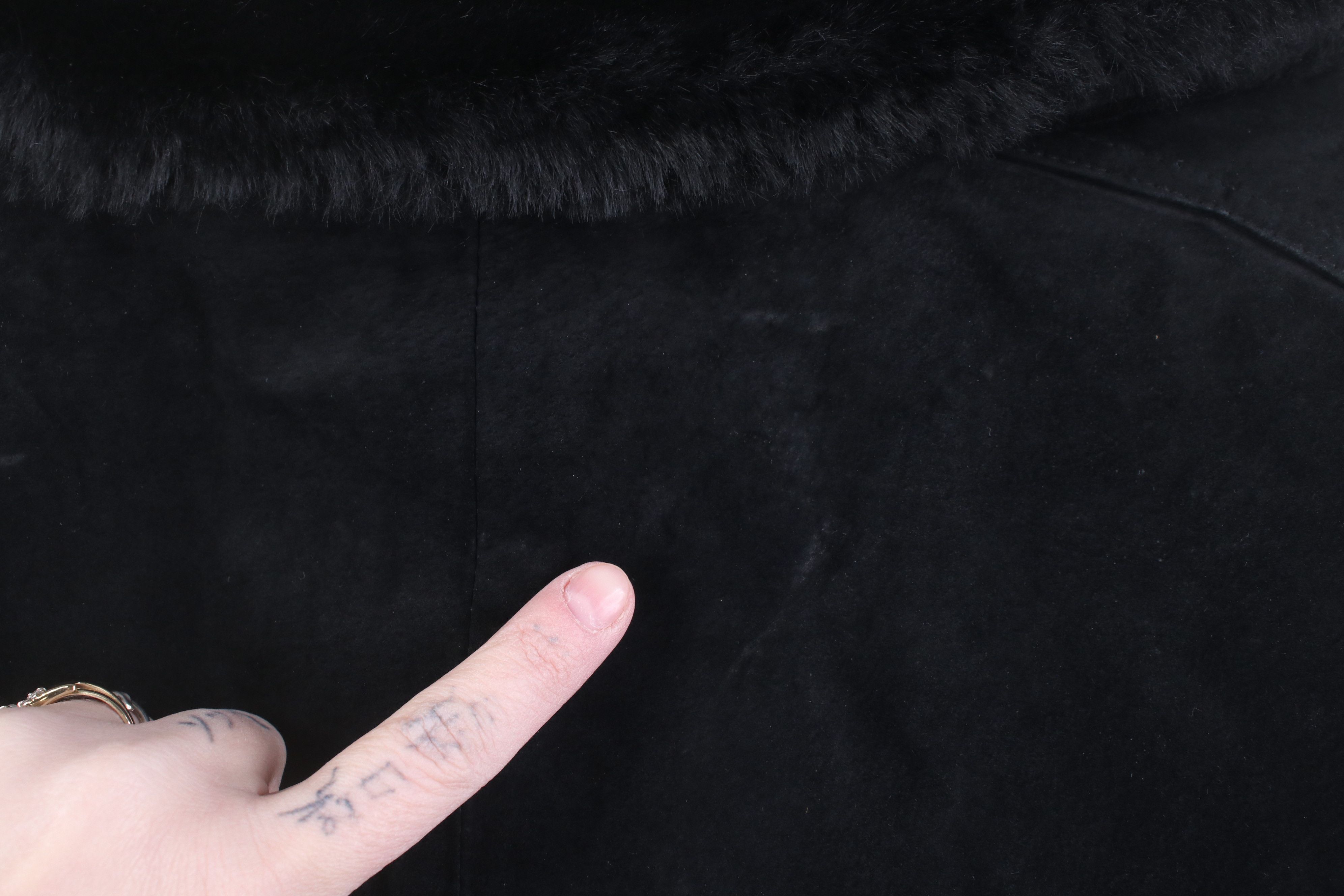 Vintage Vintage 90s Streetwear Suede Leather Double Breasted Jacket Size L / US 10 / IT 46 - 12 Thumbnail