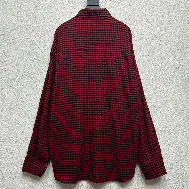 Balenciaga Balenciaga Shirt with red flannel check on both sides Size US XXS / EU 40 - 2 Thumbnail