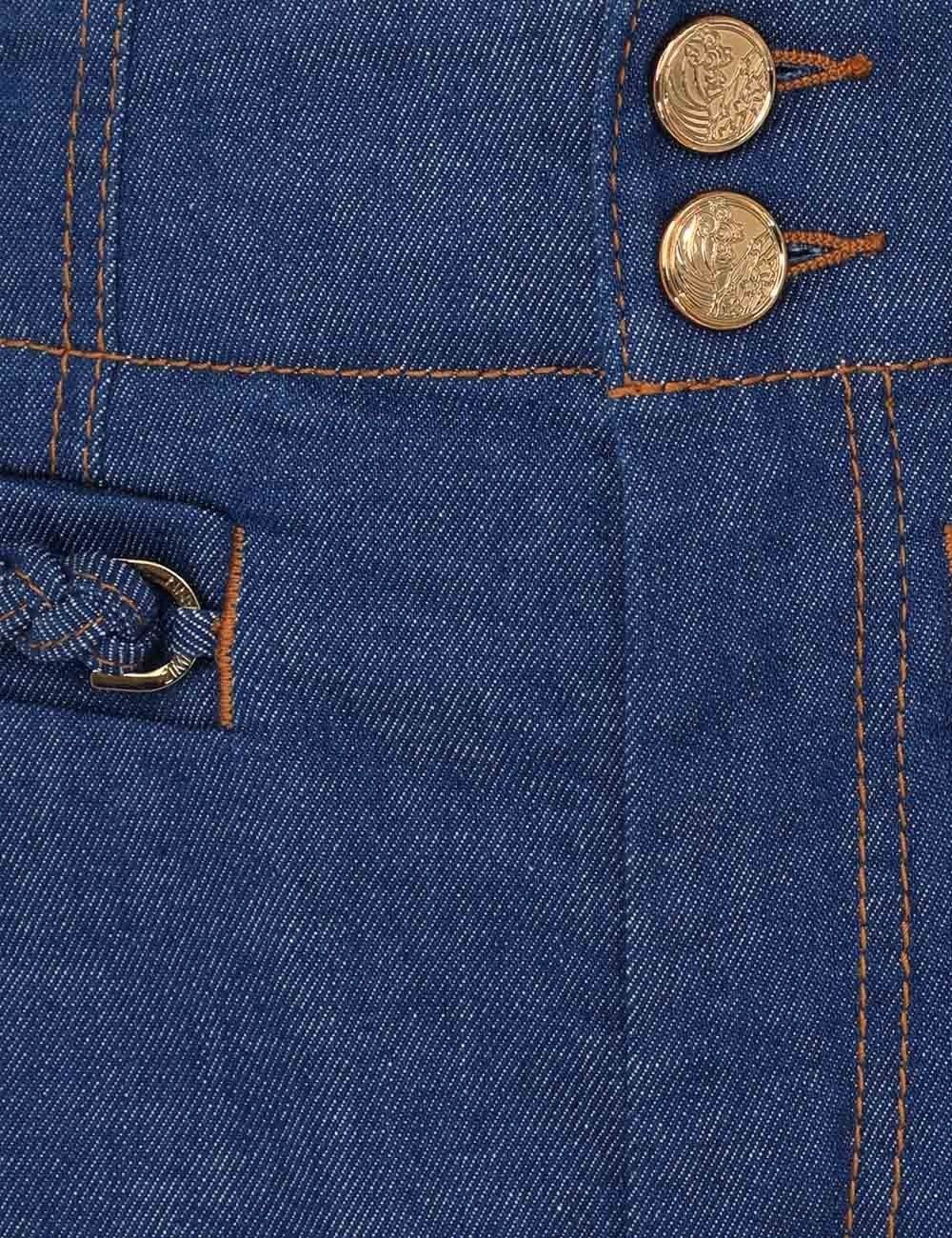 Zimmermann oc11z1025 Wylie Denim Short in Blue Size 27" / US 4 / IT 40 - 8 Thumbnail