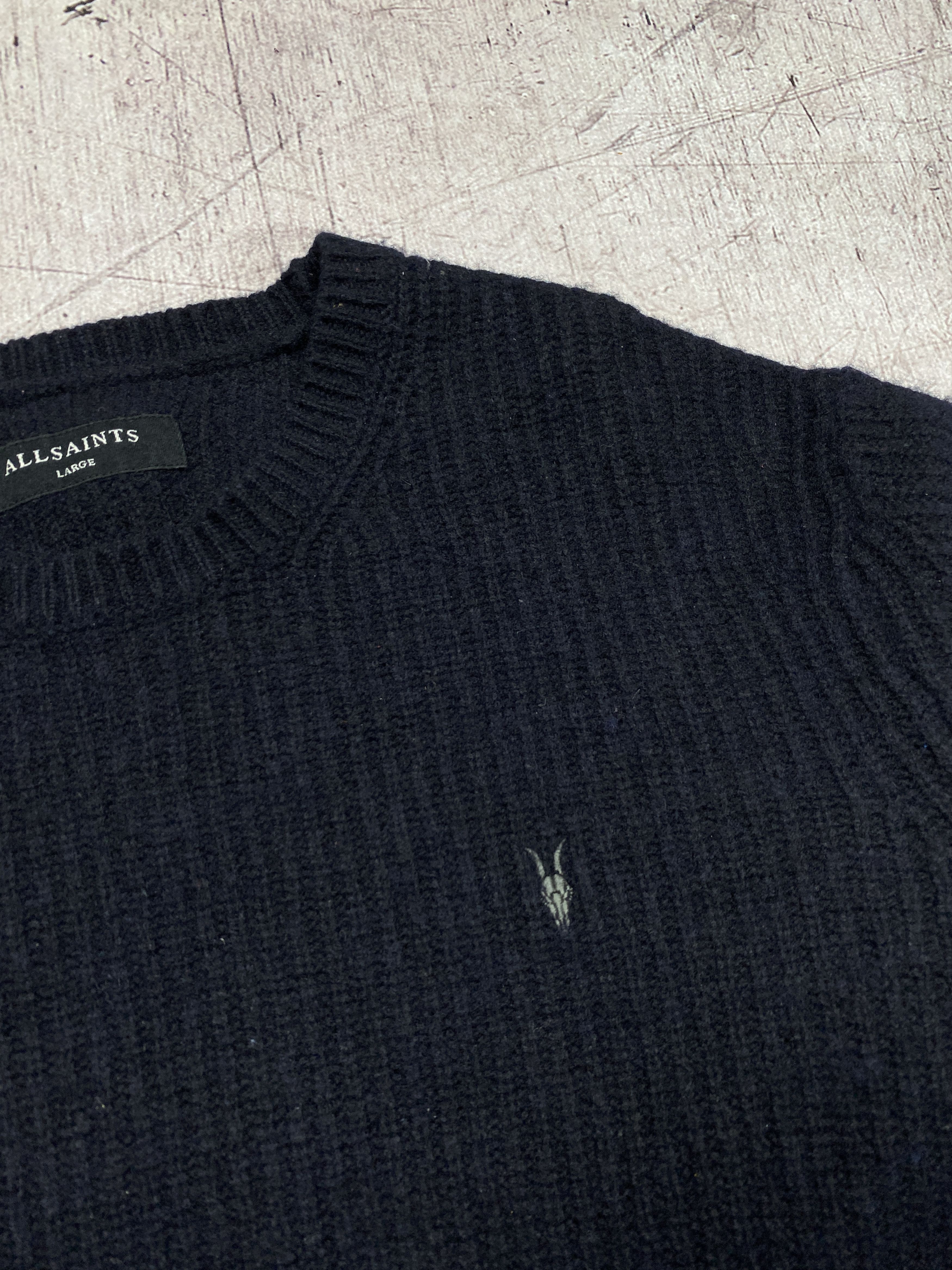 Allsaints × Vintage Allsaints Lymore Vintage Crew Neck Wool Knit Sweater y2k Size US L / EU 52-54 / 3 - 3 Thumbnail