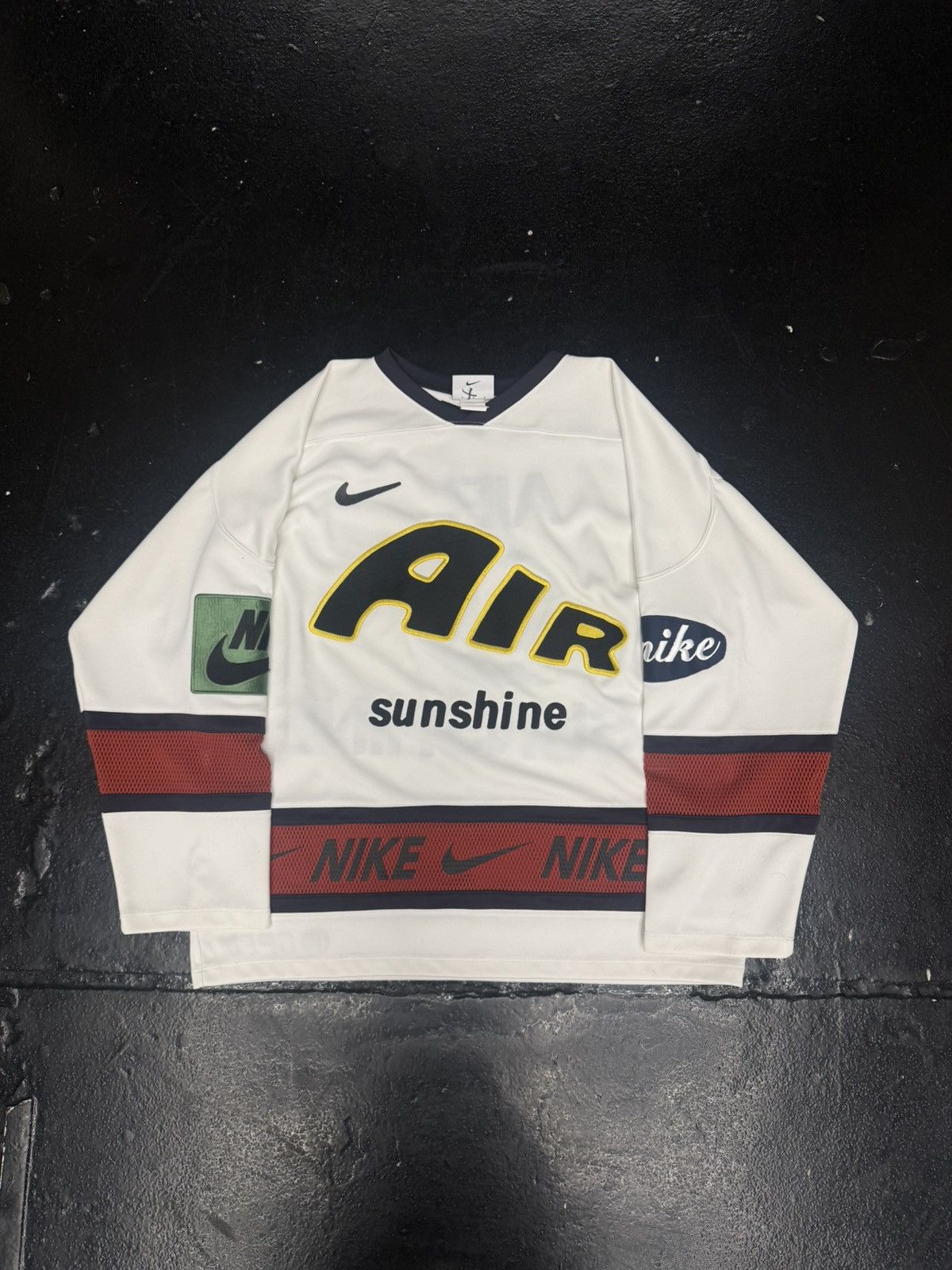 NIKE X CACTUS PLANT FLEA MARKET CPFM HOCKEY JERSEY WHITE