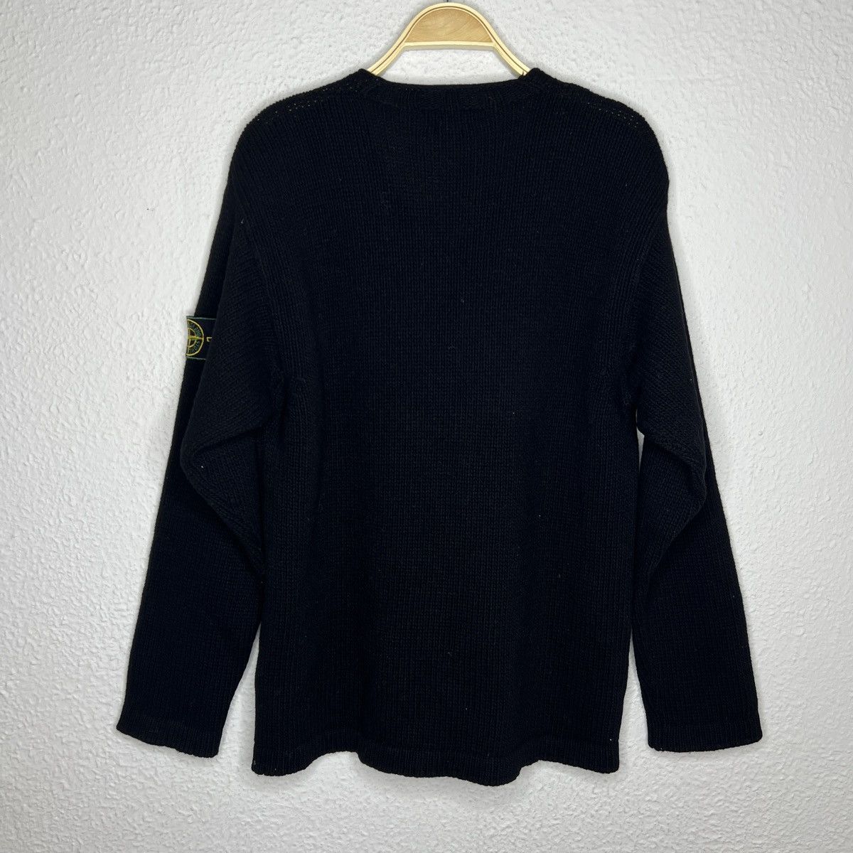 Stone Island × Vintage Vintage Stone Island Knitwear Jumper Sweater Green Badge Size US M / EU 48-50 / 2 - 9 Thumbnail