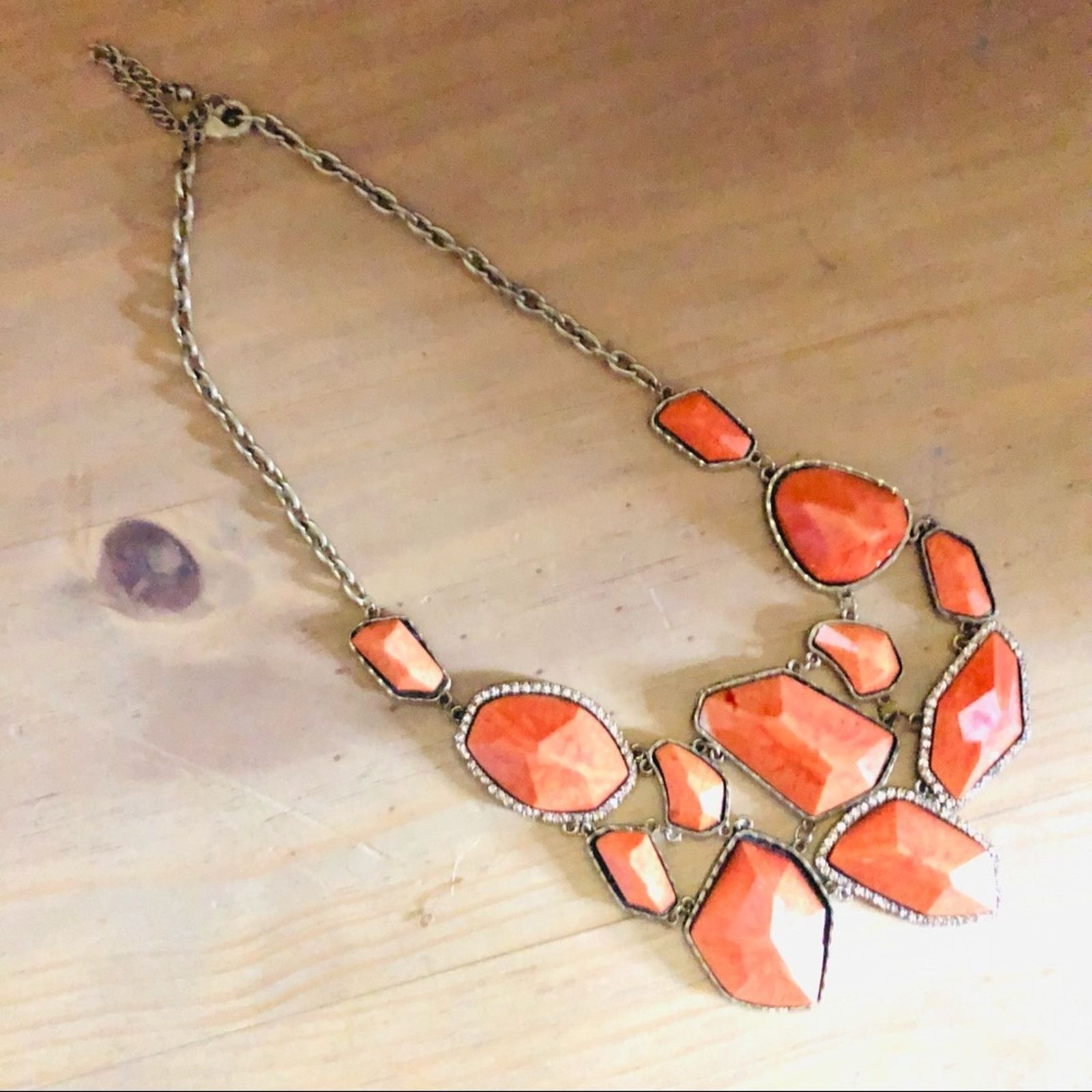 Jewelry Tangerine rough cascade golden topaz stone necklace Size ONE SIZE - 6 Thumbnail