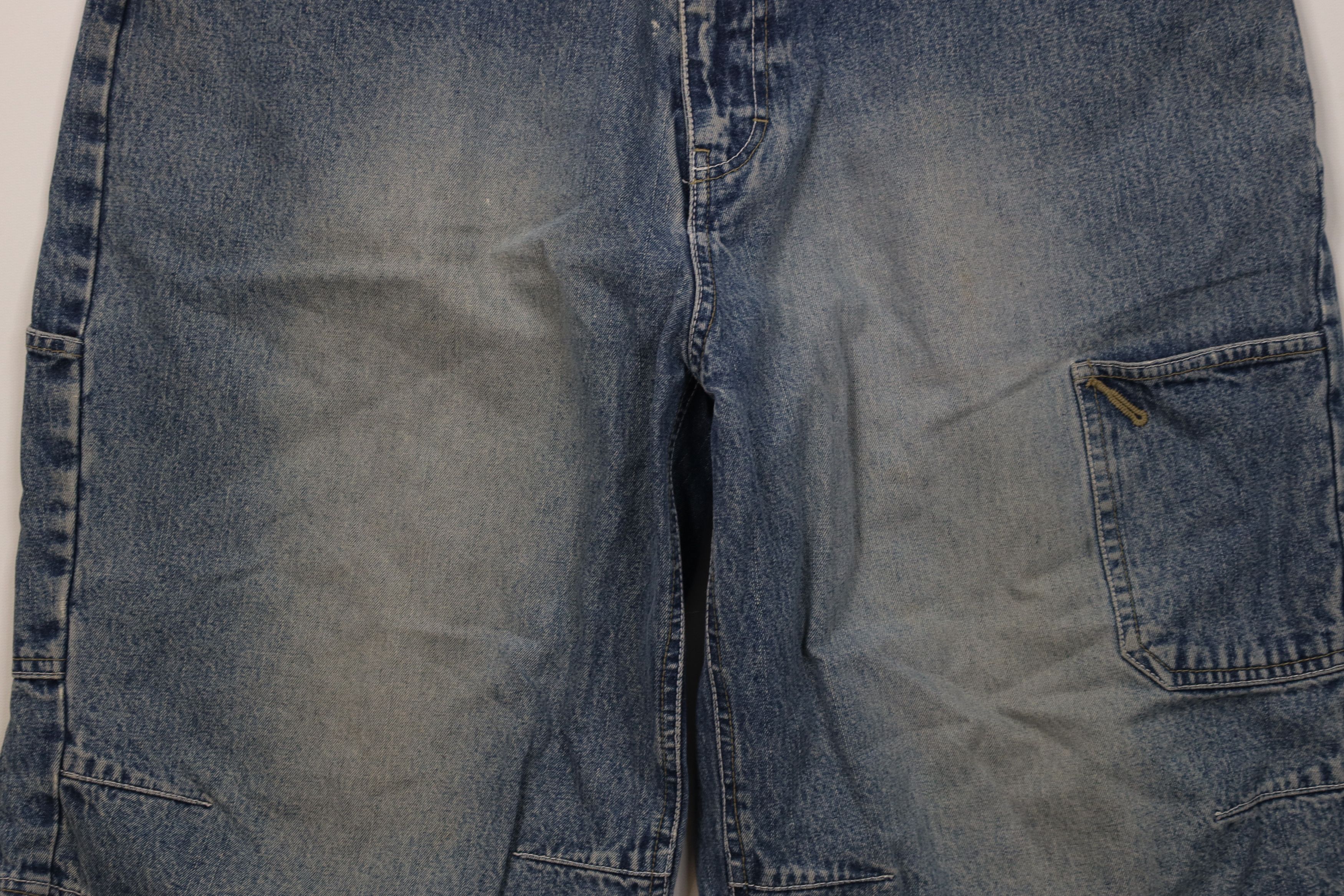 Vintage Vintage 90s Y2K Streetwear Baggy Fit Denim Jean Shorts Blue Size US 34 / EU 50 - 3 Thumbnail