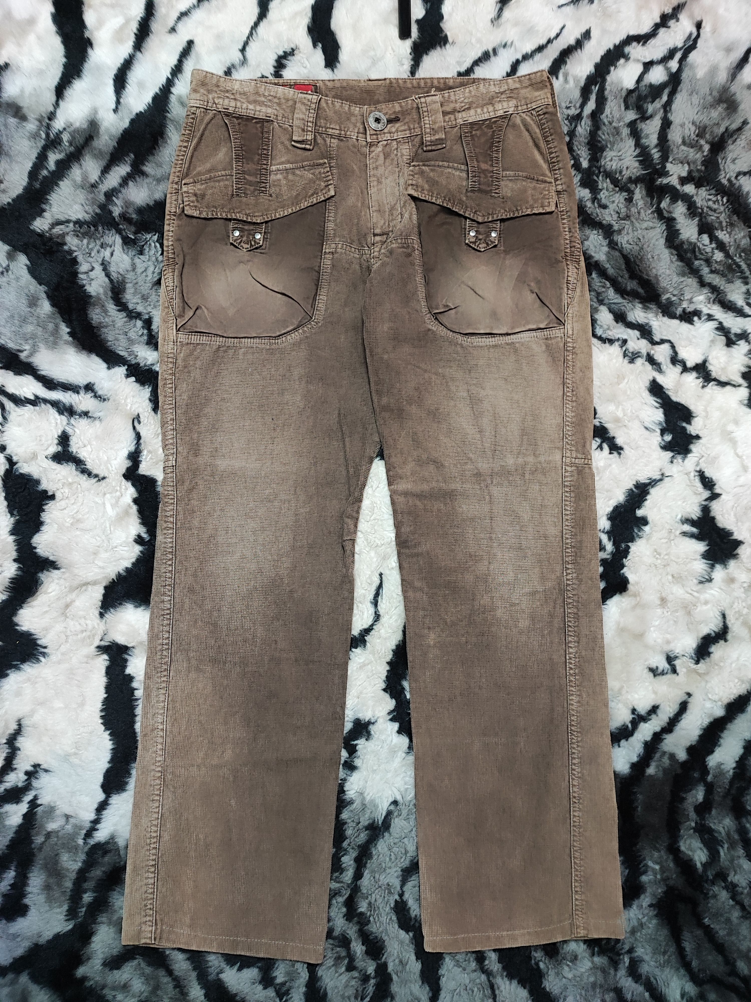 Marithe + Francois Girbaud VINTAGE Marithe Francois Girbaud Corduroy Pants Archive MFG Size US 34 / EU 50 - 2 Thumbnail