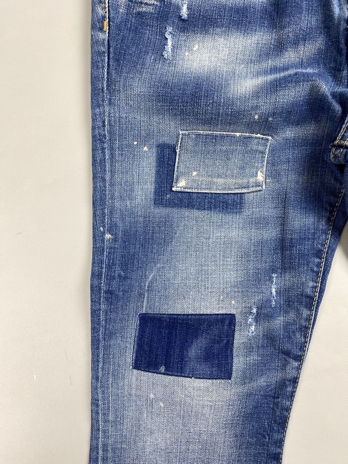 Designer × Dsquared2 Dsquared ladies distressed denim cropped jeans size 38 Size 26" / US 2 / IT 38 - 8 Thumbnail