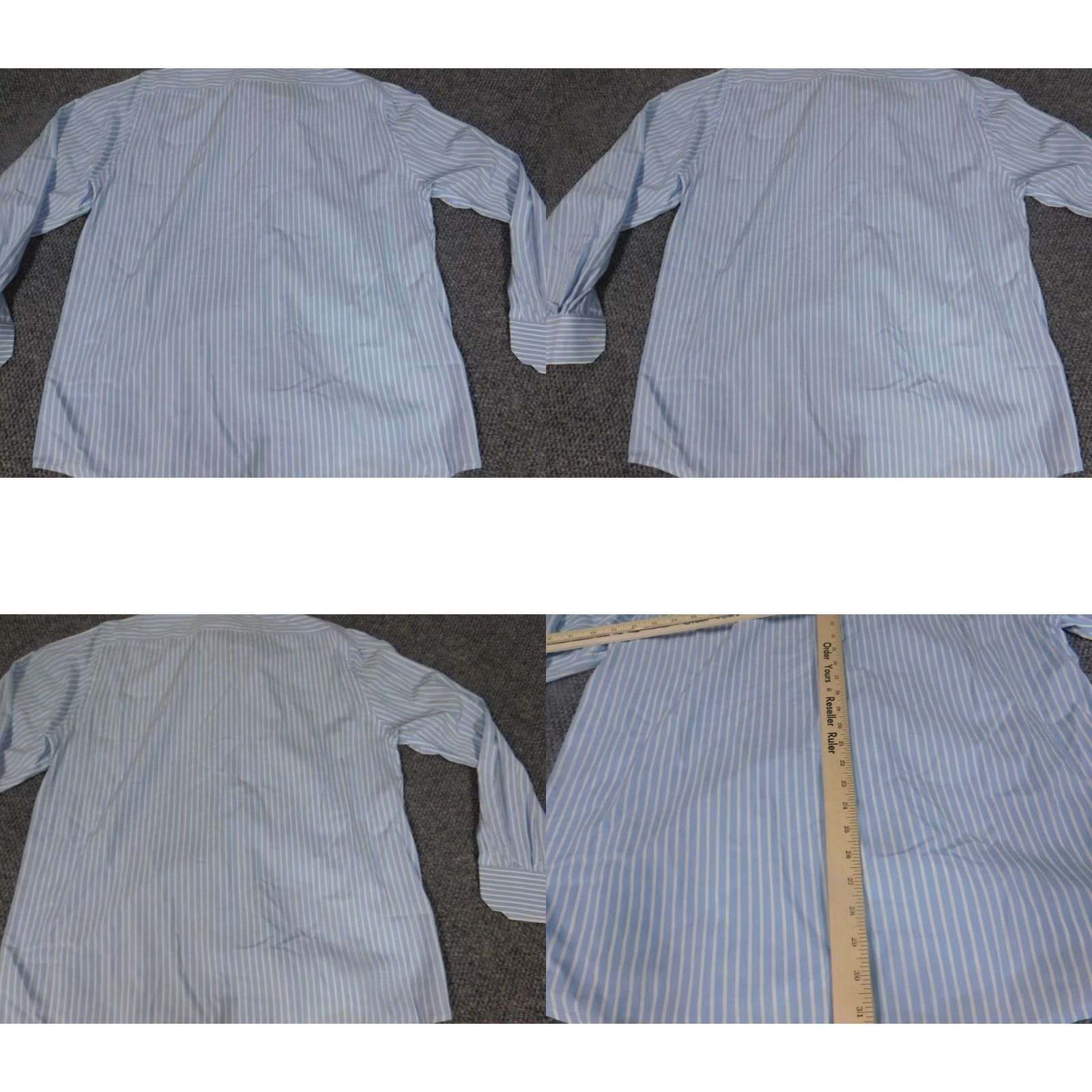 Express Express Mens Shirt Medium Blue striped button down stretch Size US M / EU 48-50 / 2 - 8 Thumbnail