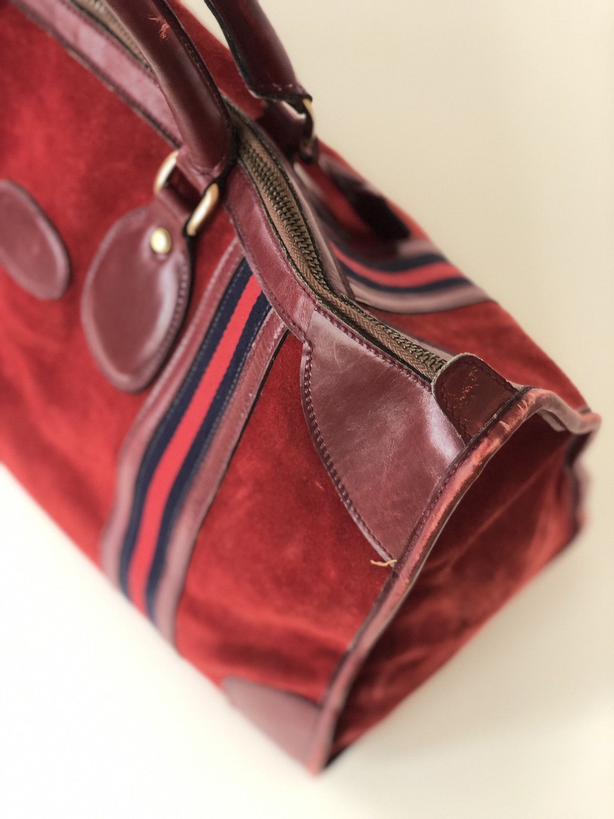 Gucci Vintage GUCCI suede duffle bag Size ONE SIZE - 4 Thumbnail