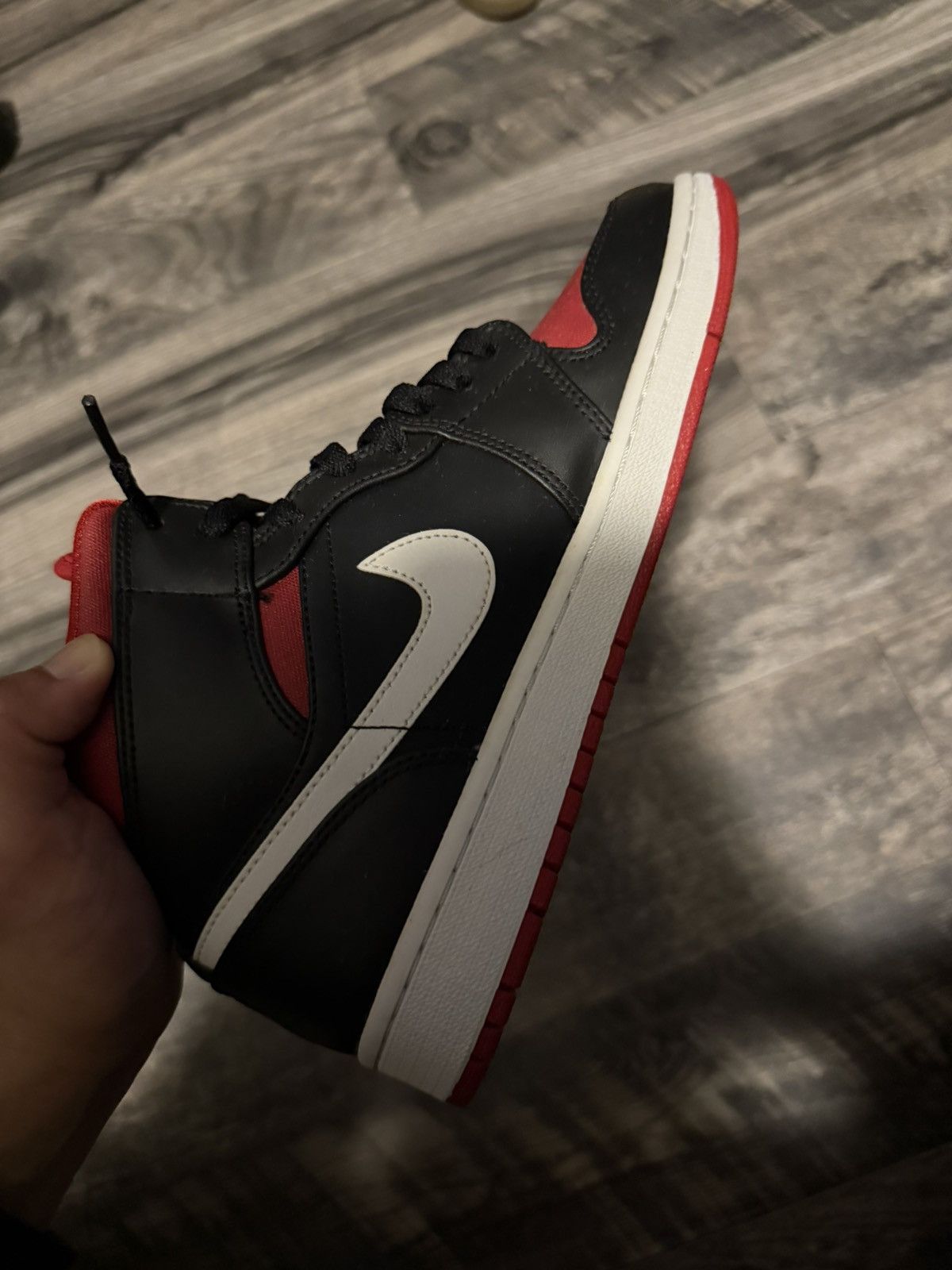 Jordan Brand Air Jordan 1 Mid 'Black Gym Red' Size US 9.5 / EU 42-43 - 8 Thumbnail