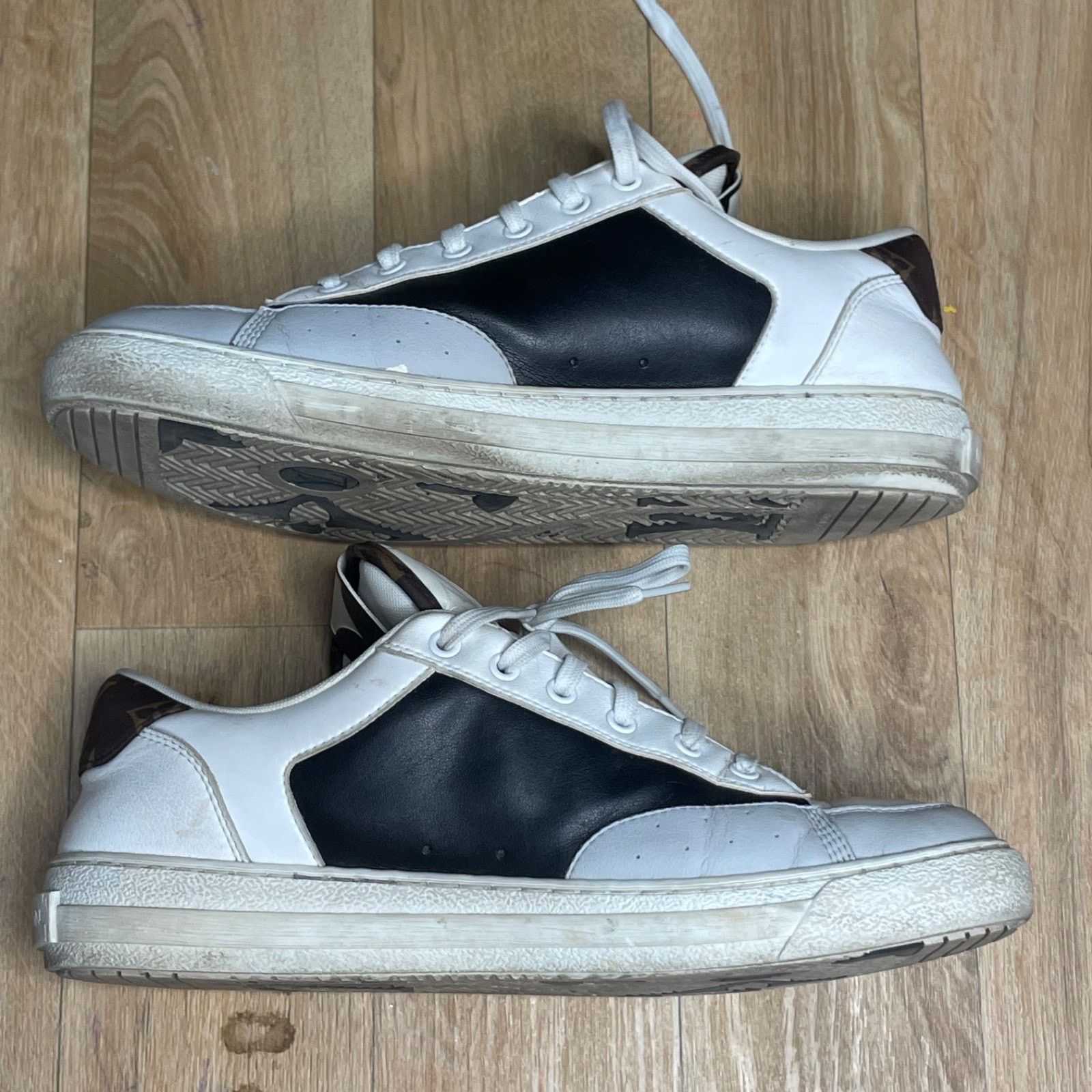 Louis Vuitton Louis Vuitton Charlie Sneakers Leather LV Shoes MEN WHITE Size US 9.5 / EU 42-43 - 4 Thumbnail