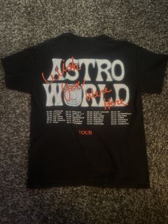 Travis Scott Astroworld Tour Merch Wish You Were Here L/S T-Shirt Mens L