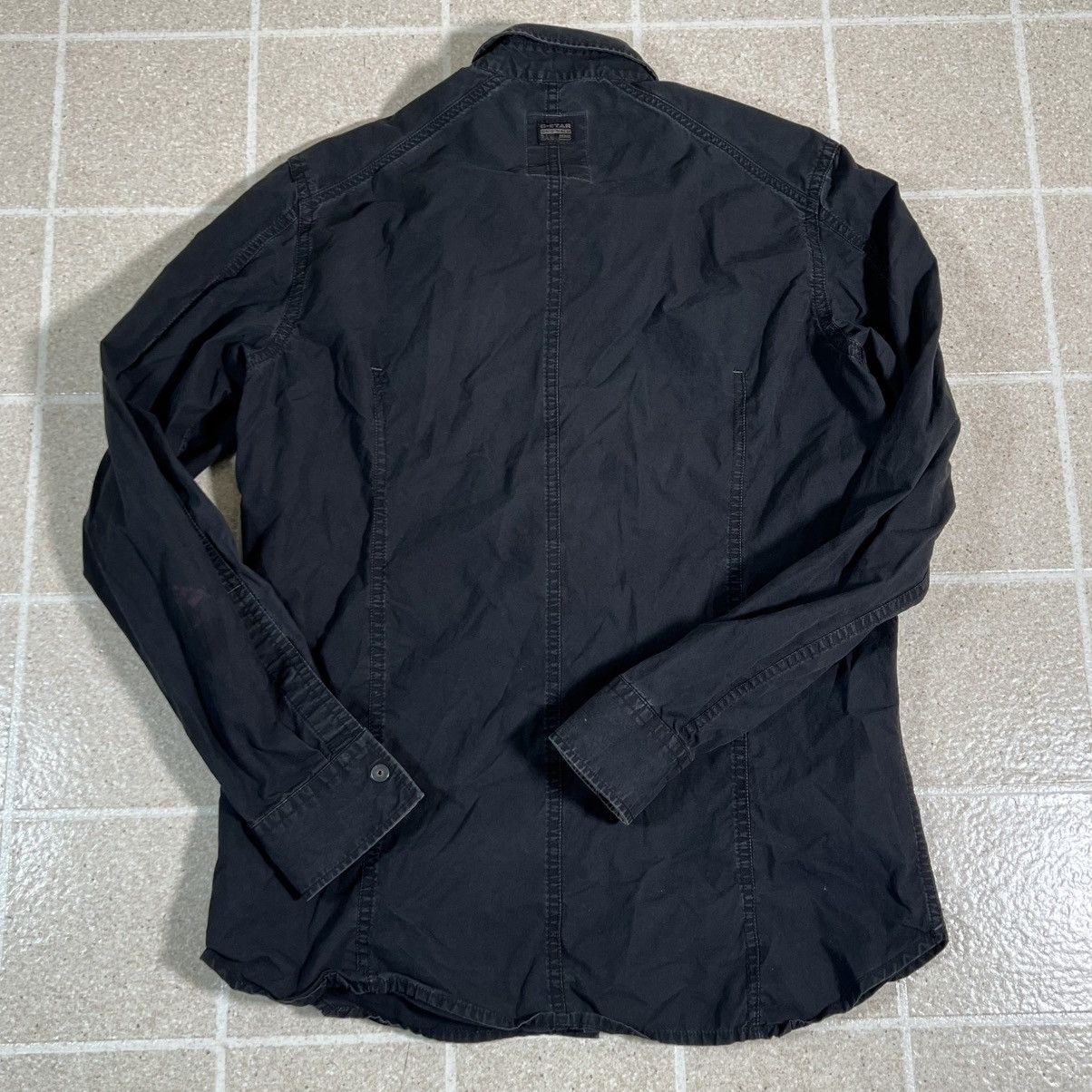 G-Star G STAR RAW Cargo Line Black Long Sleeve Button Up Shirt Size US L / EU 52-54 / 3 - 2 Thumbnail