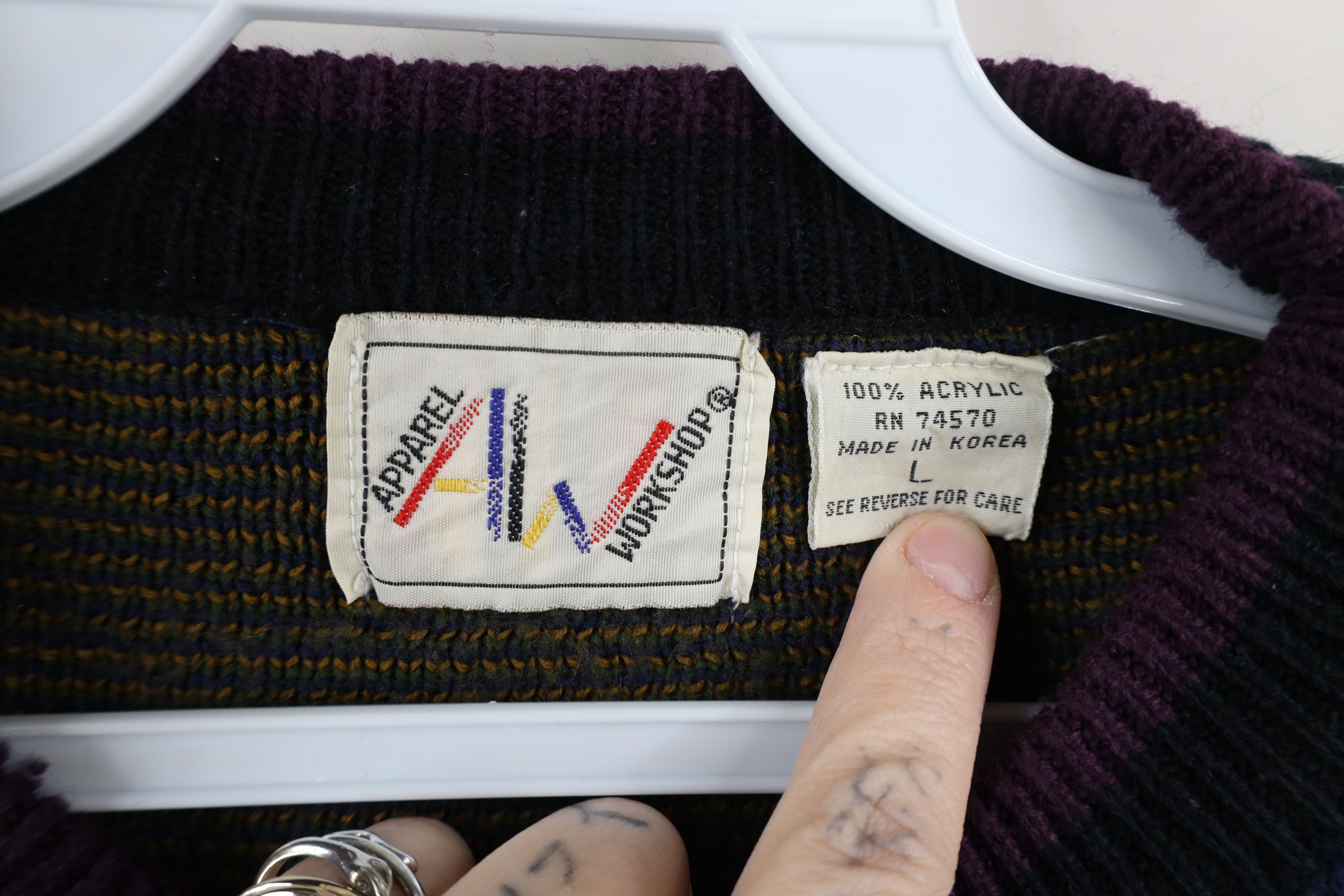 Vintage Vintage 90s Coogi Style Fair Isle Knit Crewneck Sweater Size L / US 10 / IT 46 - 7 Thumbnail