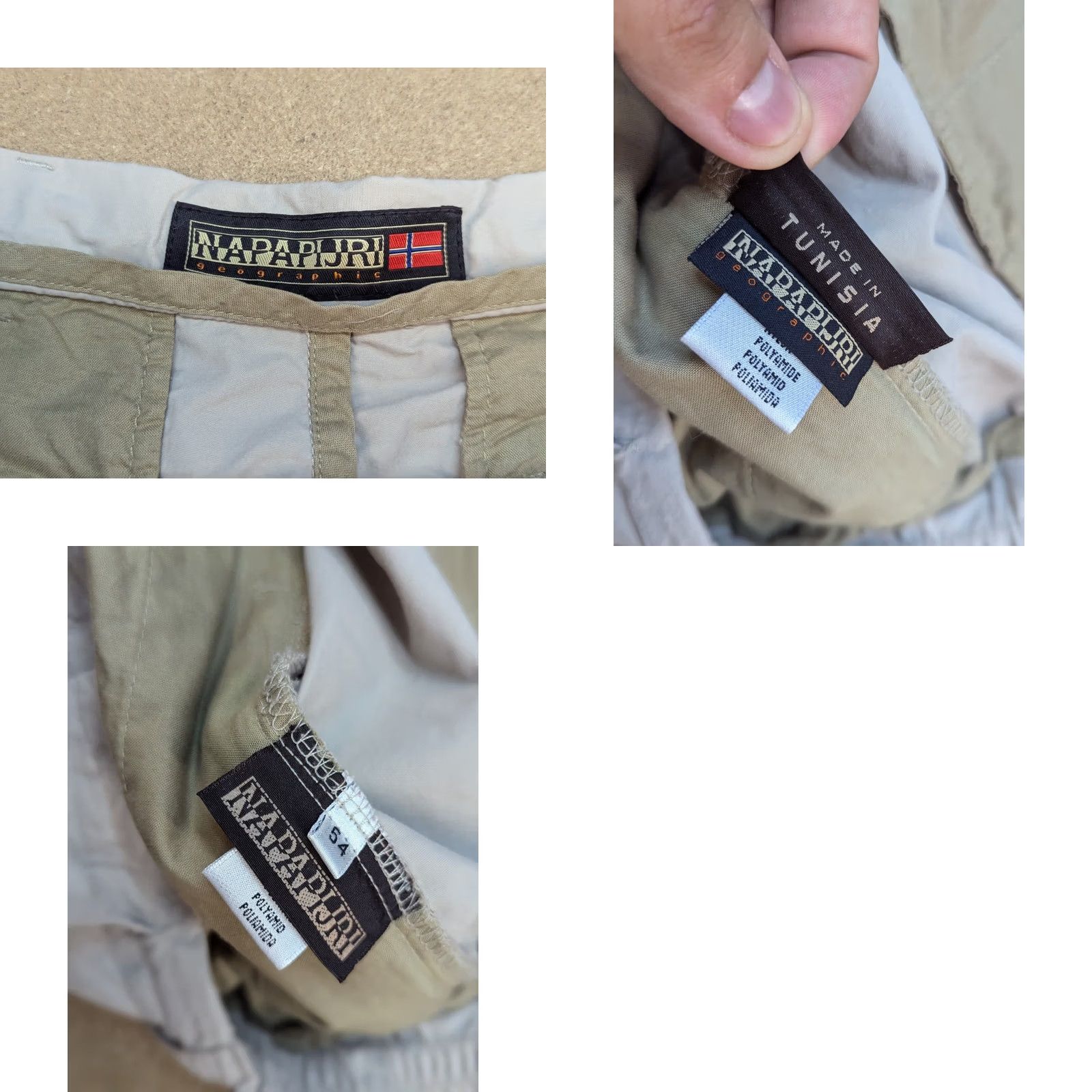 Napapijri Napapijri Shorts Mens Size 54 Beige Outdoor Hiking Mountain Trekking Bermuda Casual Travel Pockets Quick Dry 1990s Mens Size US 38 / EU 54 - 8 Thumbnail