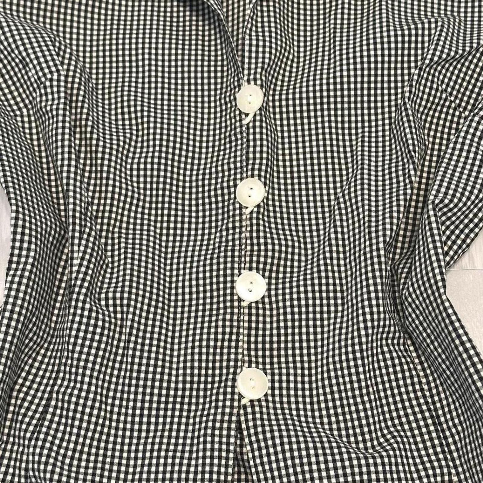 Other Whimsy goth gingham check black blouse Size S / US 4 / IT 40 - 2 Thumbnail