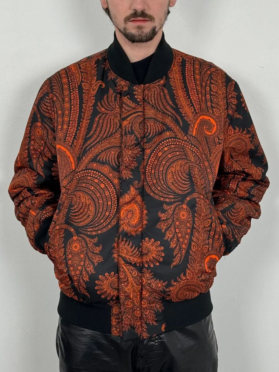 Givenchy Givenchy Reversible Presley Black & Orange Nylon Bomber Jacket by Riccardo Tisci Size US M / EU 48-50 / 2 - 3 Thumbnail