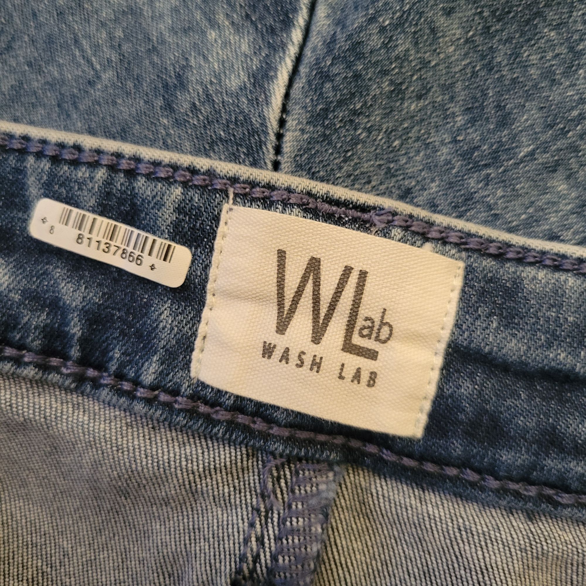 Other Wash Lab Blue Jean Denim Skirt 32 Flared A Line Back Slit Ye Size 35" - 3 Thumbnail