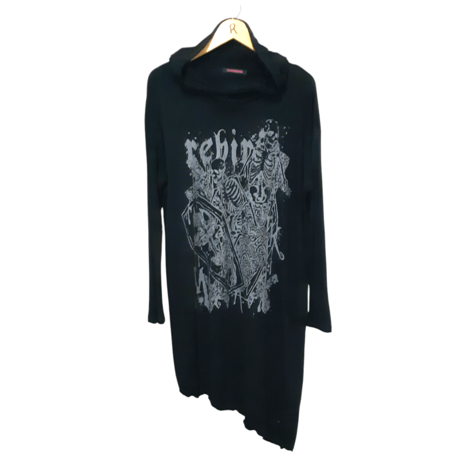 Japanese Brand Algonquins Punk Asymmetric Long Hoodie Gothic Japan Size L / US 10 / IT 46 - 1 Thumbnail