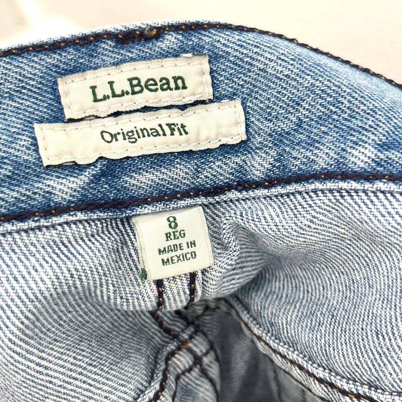 L.L. Bean L.L. Bean Original Fit Straight Denim Jeans Women's Size 8 Size 30" / US 8 / IT 44 - 3 Thumbnail