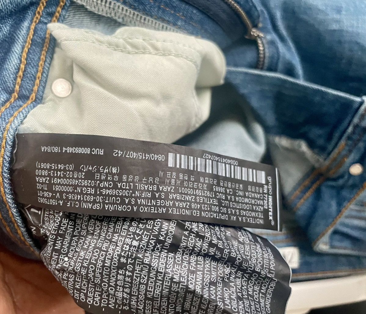 Zara ZARA Distressed Slim DenimJeans BlueRipped Streetwear Size32 Size US 32 / EU 48 - 7 Thumbnail