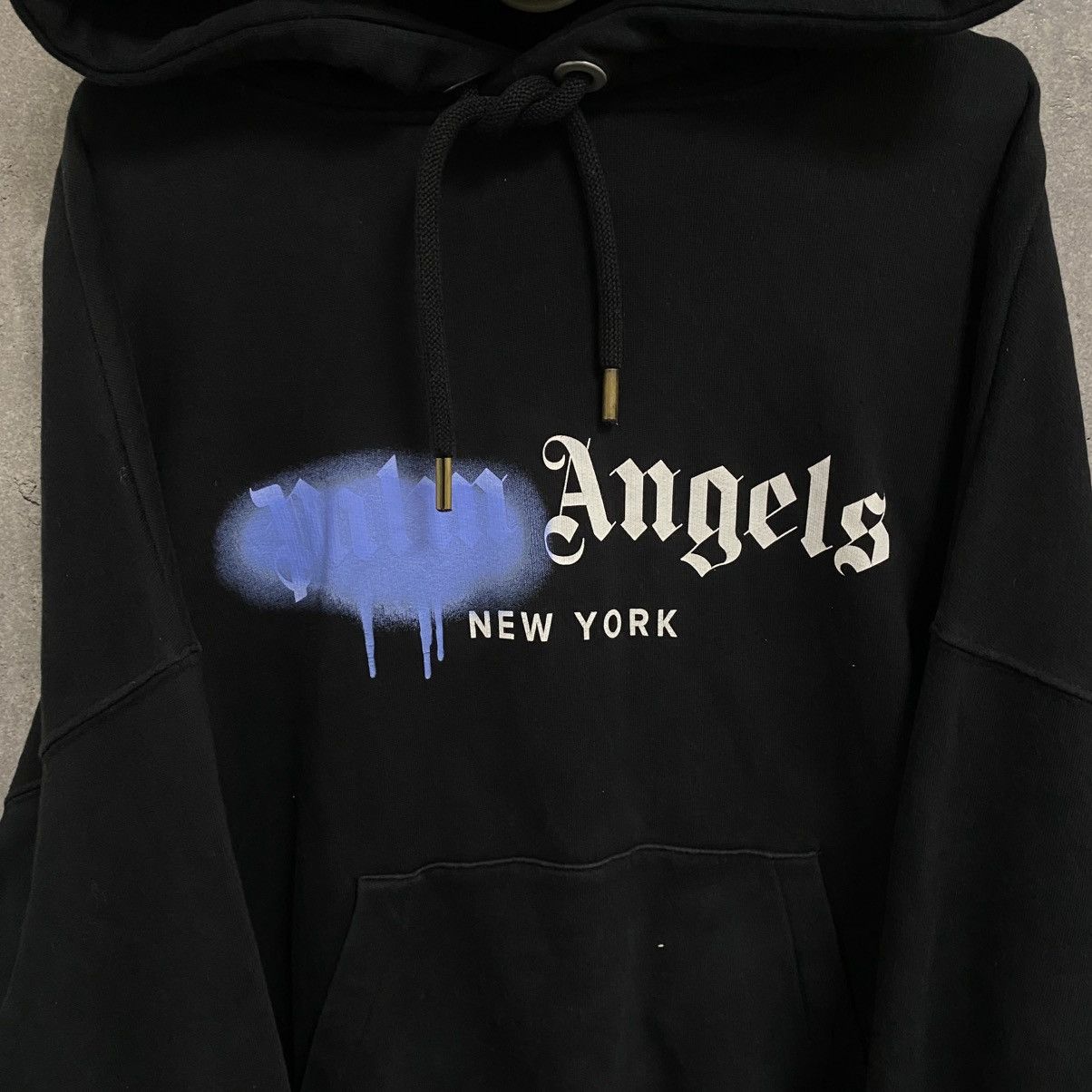 Palm Angels Palm Angels Sprayed Hoodie New York Size US L / EU 52-54 / 3 - 5 Thumbnail