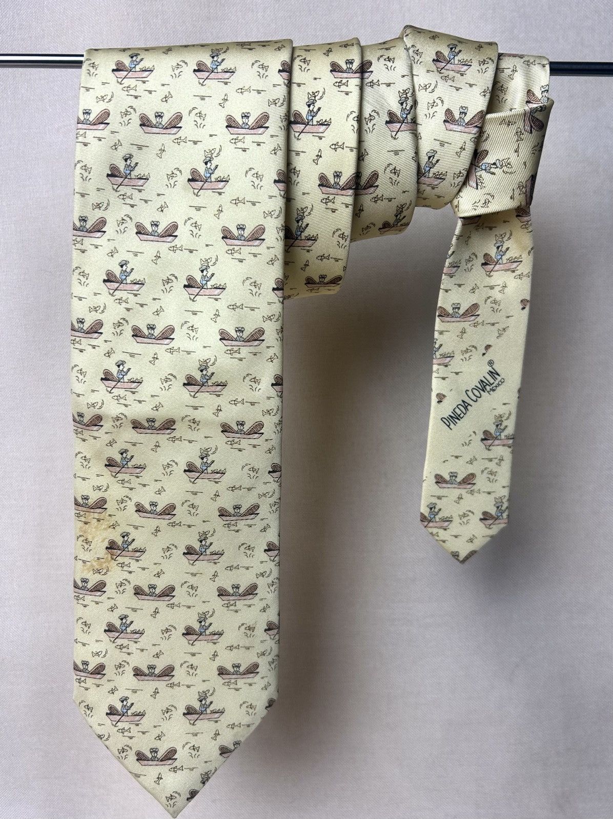 Other Pineda covalin yellow silk tie Size ONE SIZE - 1 Thumbnail