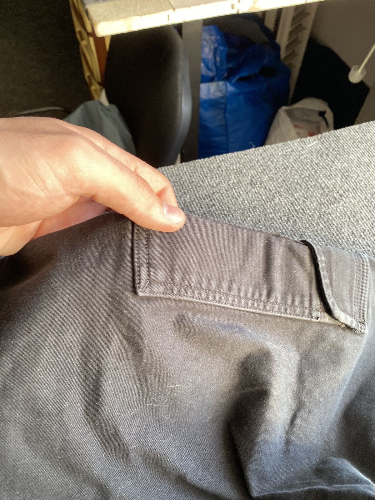 Diesel 🔥Opium Punk Diesel cargo black faded opium pants Size US 33 - 15 Thumbnail
