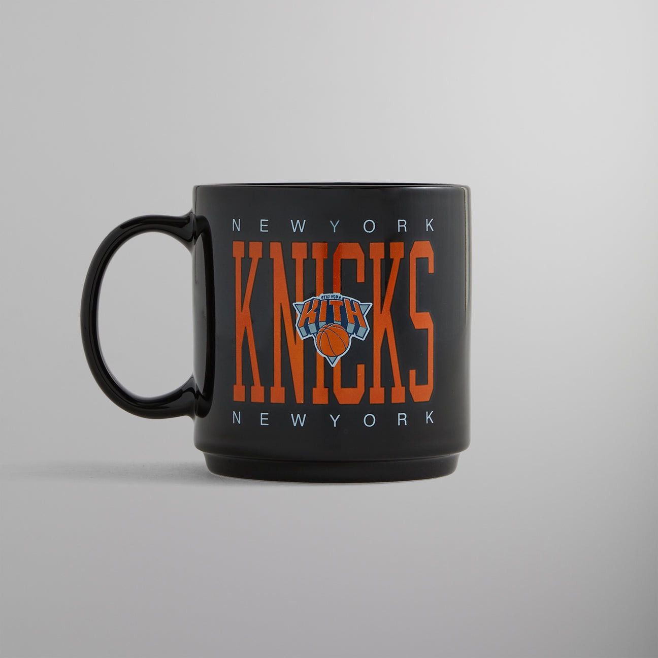 image of Kith For The New York Knicks Home Court Mug Black Ceramic, Men's
