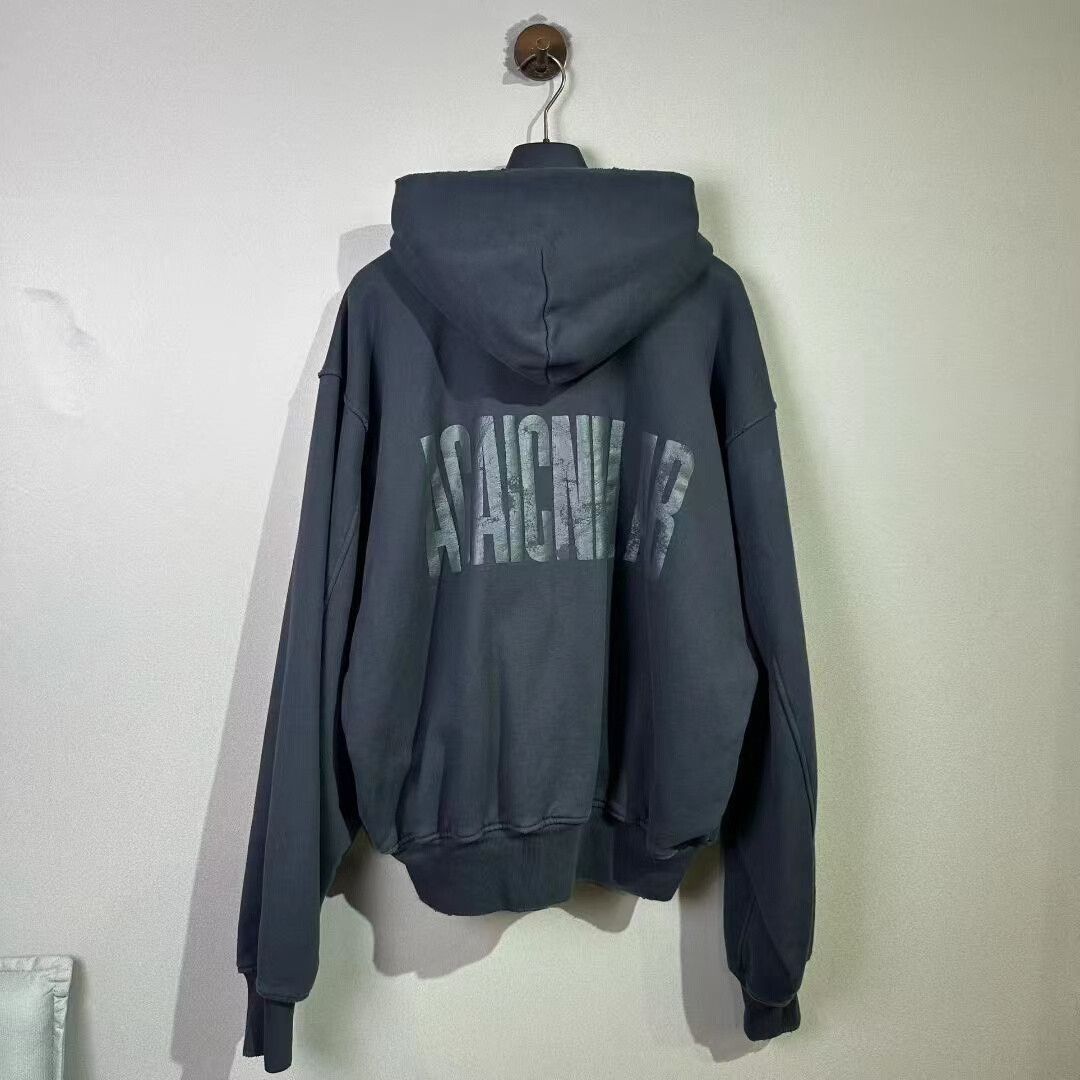 Balenciaga Balenciaga Reversed Letter Zip Hoodie Size US XXS / EU 40 - 2 Thumbnail