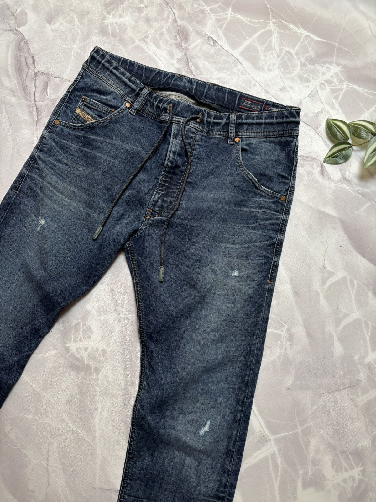 Diesel Diesel Krooley-Ne Jogg Jeans Denim Sweatpants Blue Mens 30 Size US 30 / EU 46 - 5 Thumbnail