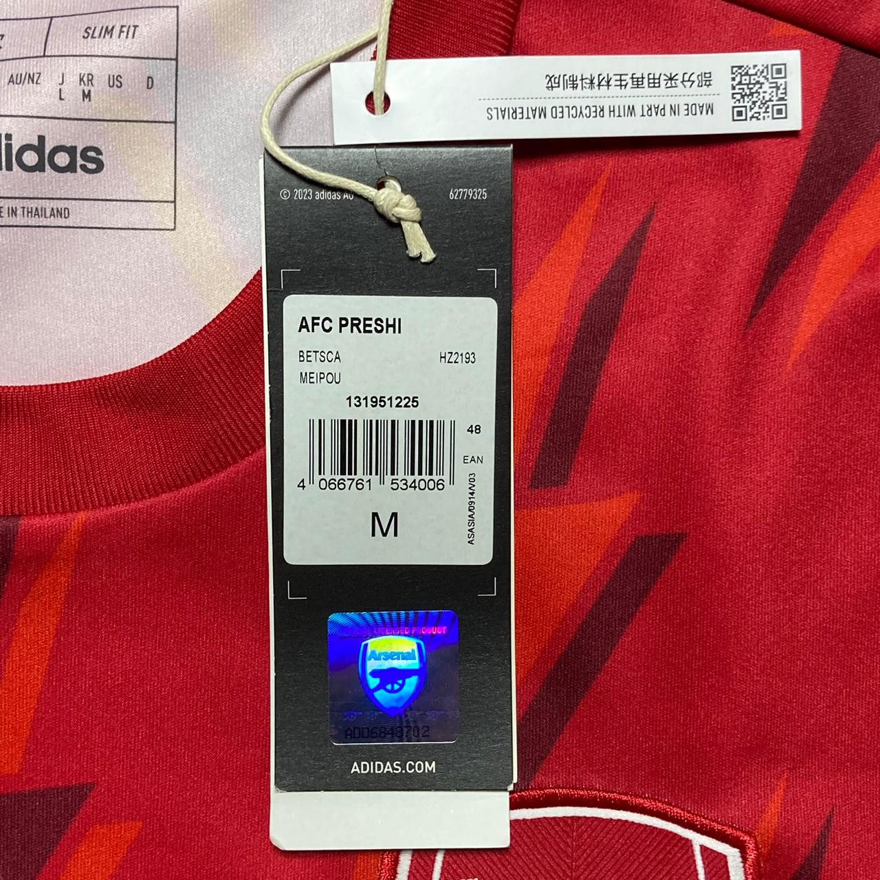 Adidas 2023-24 Arsenal Pre Match Adidas HZ2193 Size US M / EU 48-50 / 2 - 9 Thumbnail