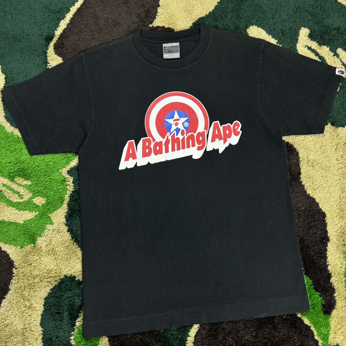 Bape Vintage Bape Captain America T-shirt Size US M / EU 48-50 / 2 - 3 Thumbnail