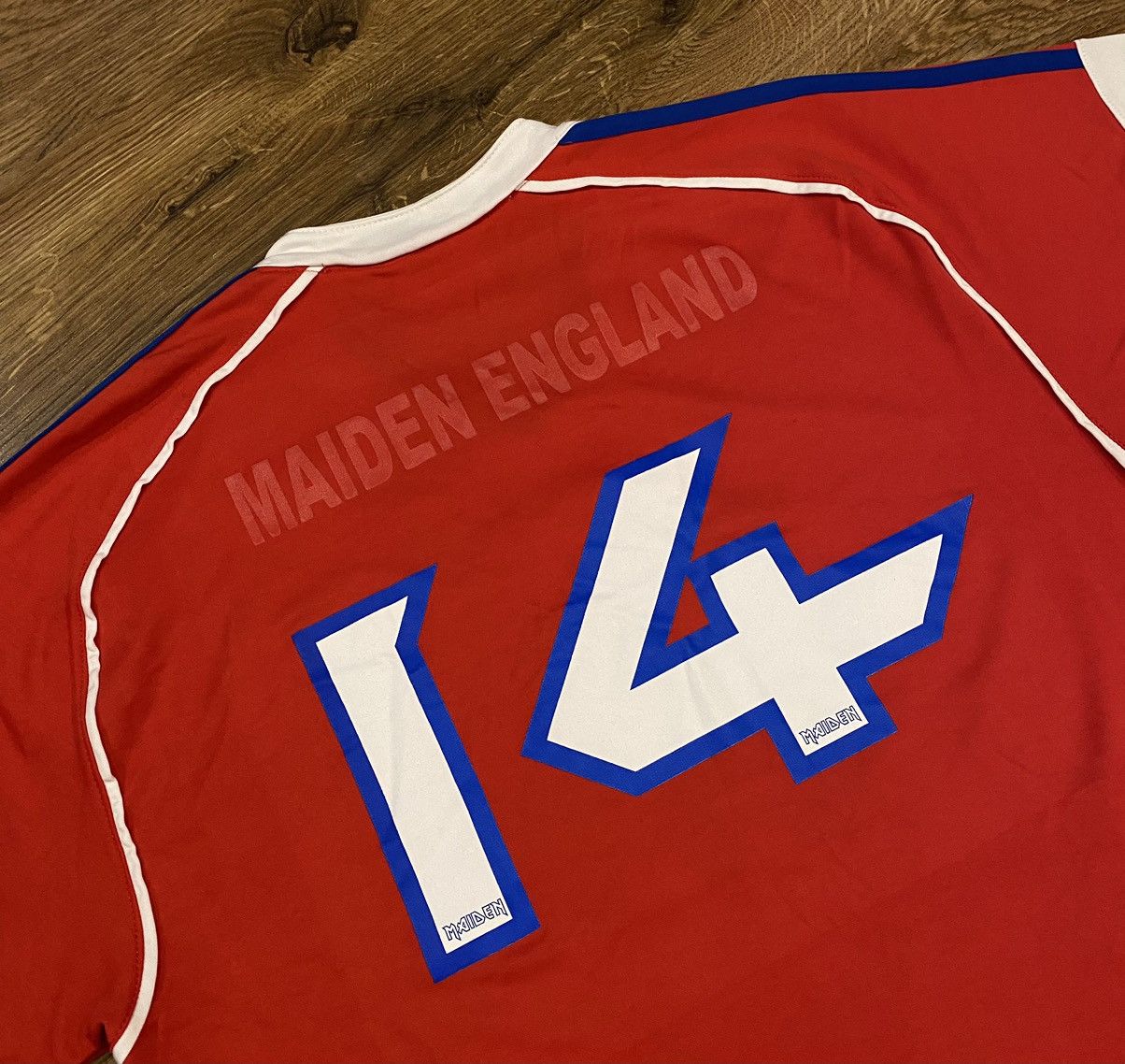 Band Tees Iron Maiden England Jersey x Vintage x Rare x Rock Tees Size US L / EU 52-54 / 3 - 6 Thumbnail