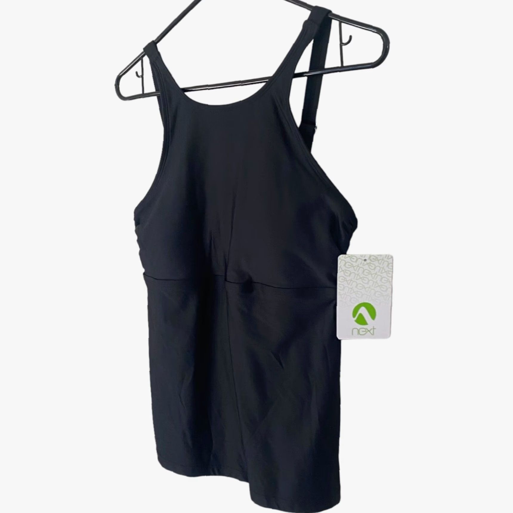 NEXT NEXT Athletic Tank Top Black Women’s Size Medium Built-In-Bra Activewear New Size M / US 6-8 / IT 42-44 - 2 Thumbnail