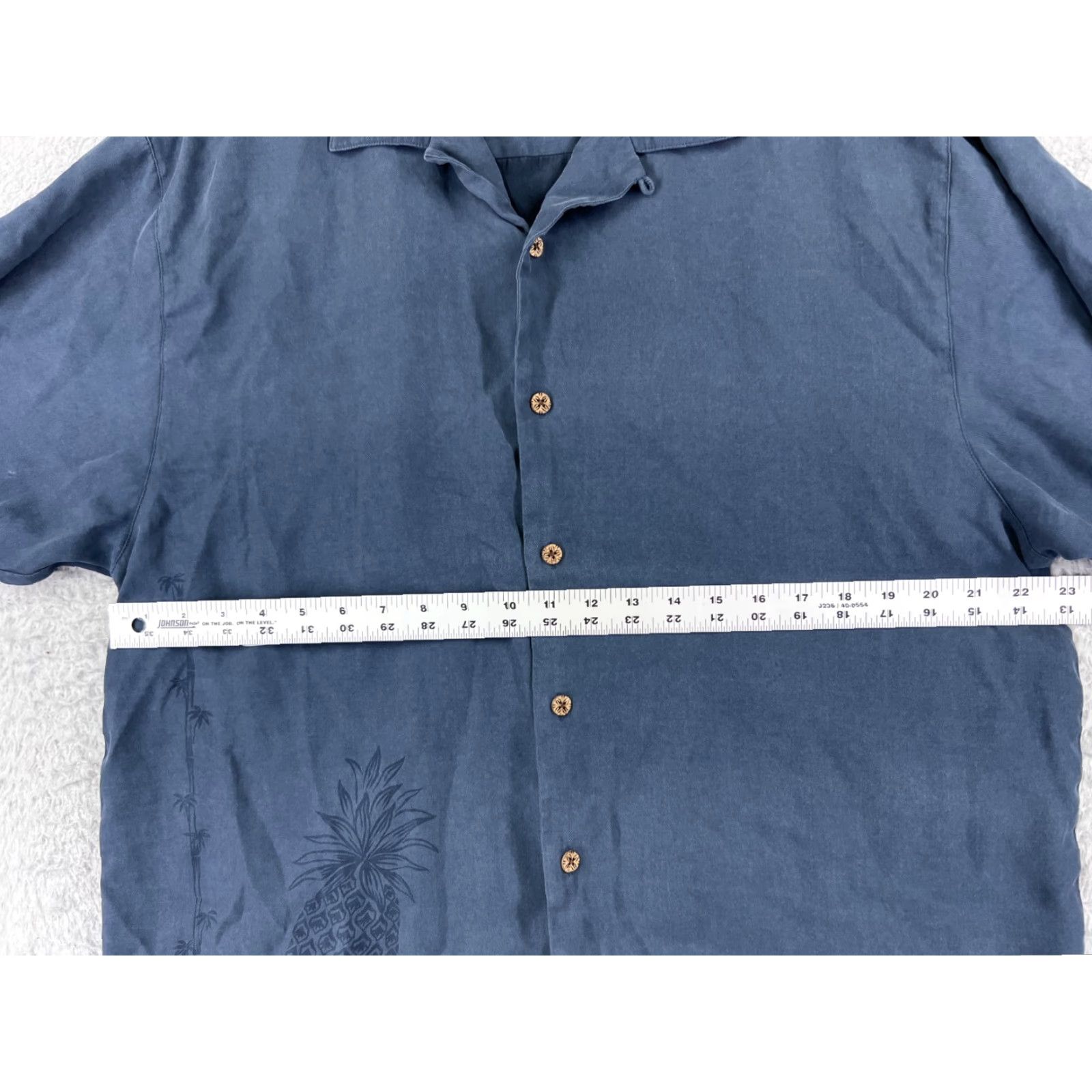 Tommy Bahama Tommy Bahama Shirt Men Large Blue Pineapple Button Up Hawaiian Silk Vacation Size US L / EU 52-54 / 3 - 7 Thumbnail