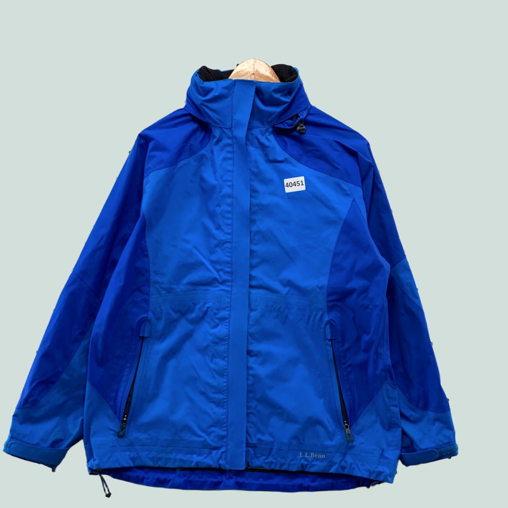 Vintage VINTAGE LL BEan Rain Coat Womens Medium Hooded Water Proof Blue Zip 22x27 Size M / US 6-8 / IT 42-44 - 1 Thumbnail