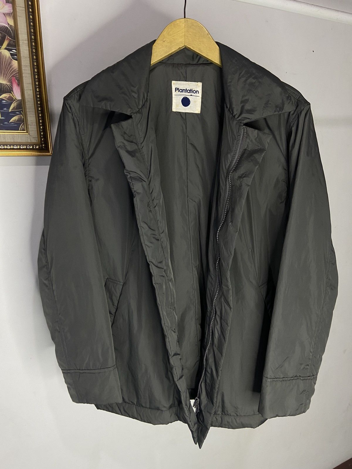 Issey Miyake × Vintage ARCHIVE 80s Plantation Issey Miyake A-Net Light Jacket Size US M / EU 48-50 / 2 - 4 Thumbnail