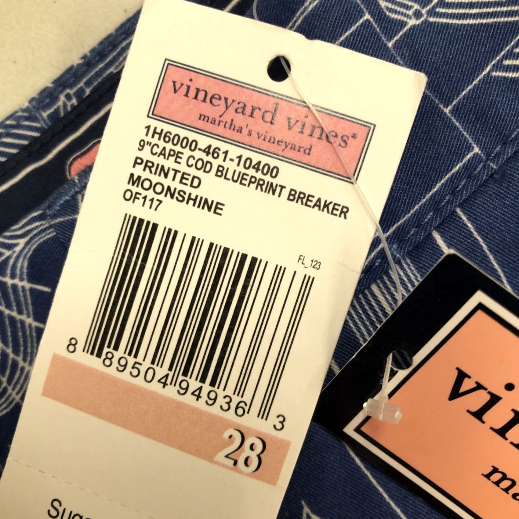 Vineyard Vines Vineyard Vines Shorts Mens 28 CHINO BERMUDA Cape Cod Blueprint Breaker 9” Size US 28 / EU 44 - 4 Thumbnail