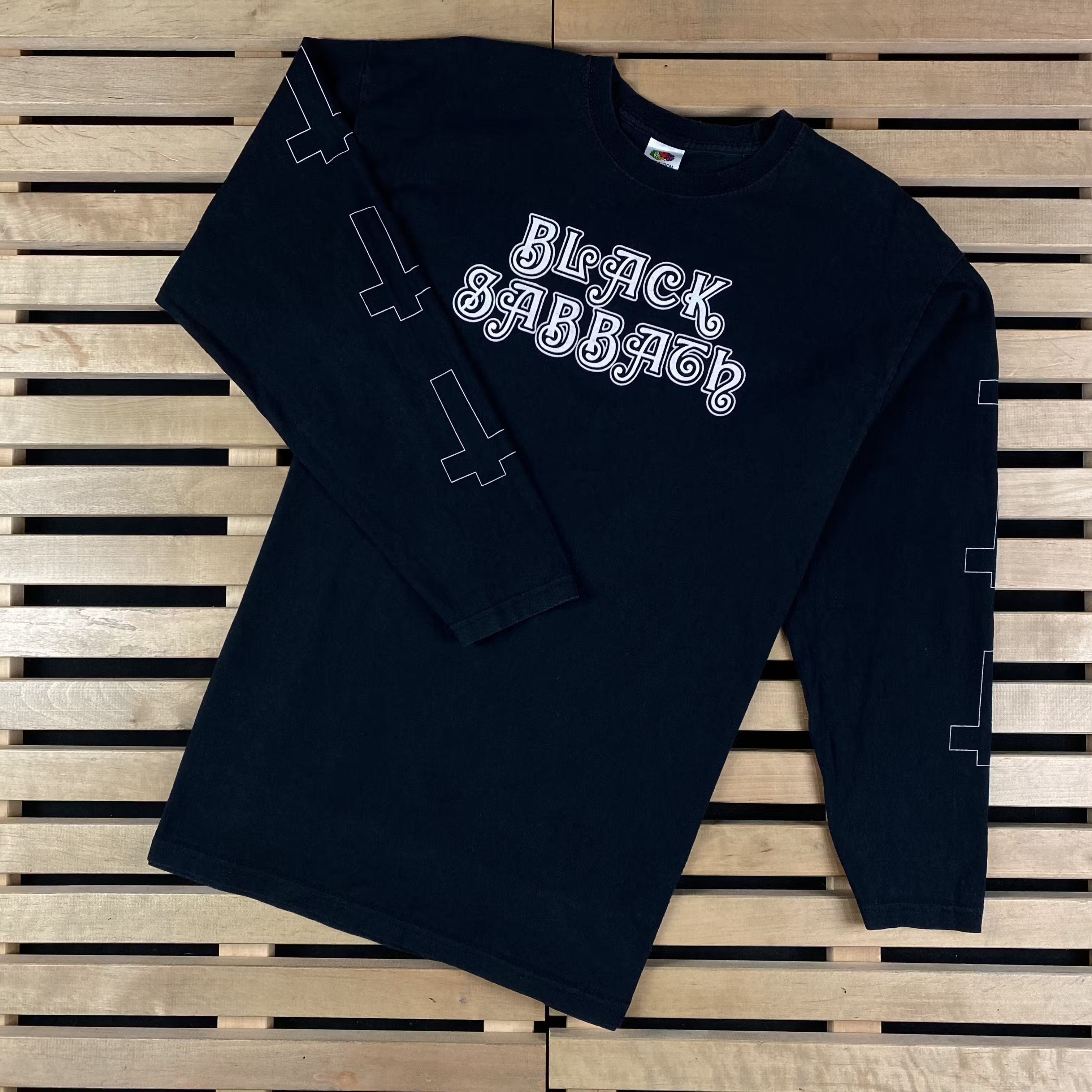 Band Tees × Vintage Men’s Long Sleeve Sweatshirt Black Sabbath Vintage Size L Size US L / EU 52-54 / 3 - 2 Thumbnail