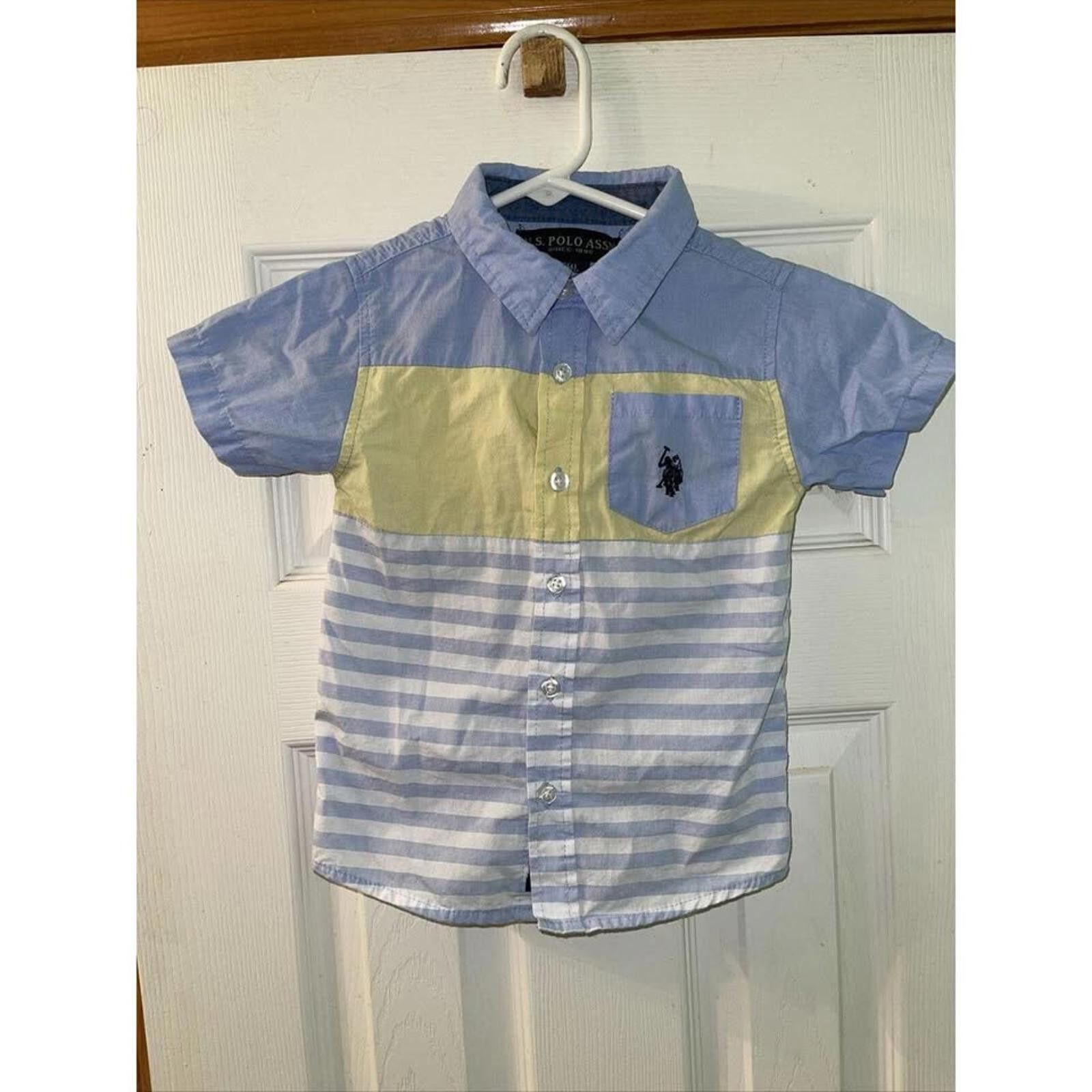 Other U.S. Polo Assn. Colorblock Kids Shirt - Striped Short Sleeve Size ONE SIZE - 1 Thumbnail
