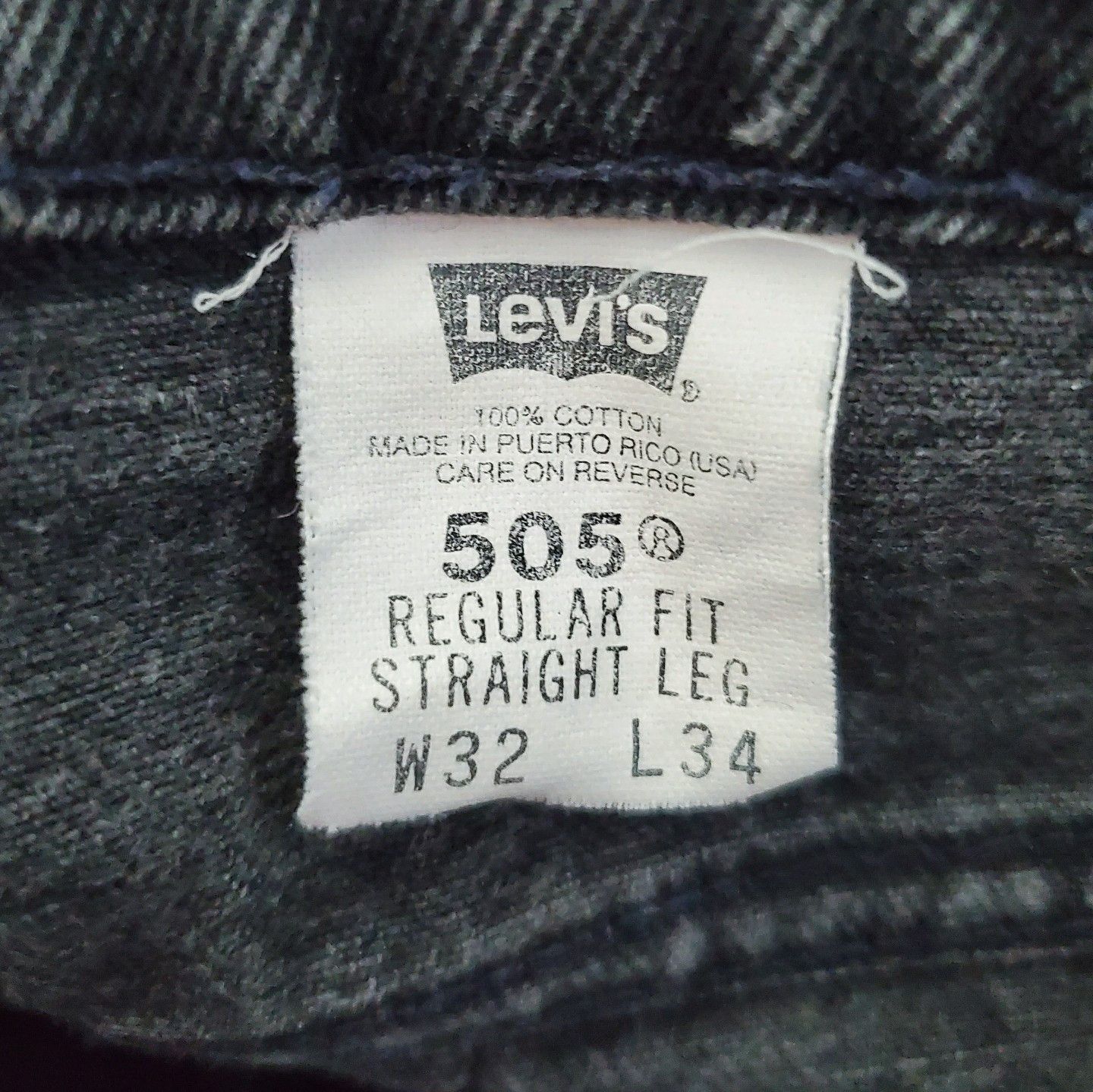 Levi's Vintage Clothing Vtg 1995 Levi’s 505 Orange Tab Jeans Straight Leg Distressed Size US 32 / EU 48 - 8 Thumbnail