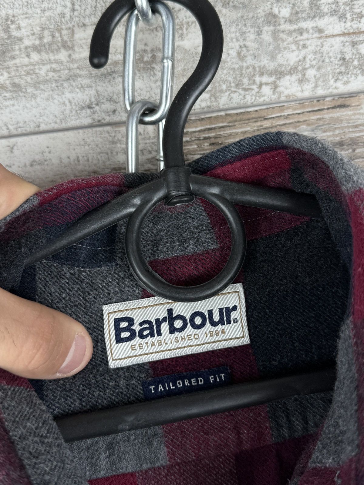 Barbour × Vintage Mens BARBOUR STAPLETON ANGUS shirts button up tweed size M Size US M / EU 48-50 / 2 - 11 Thumbnail