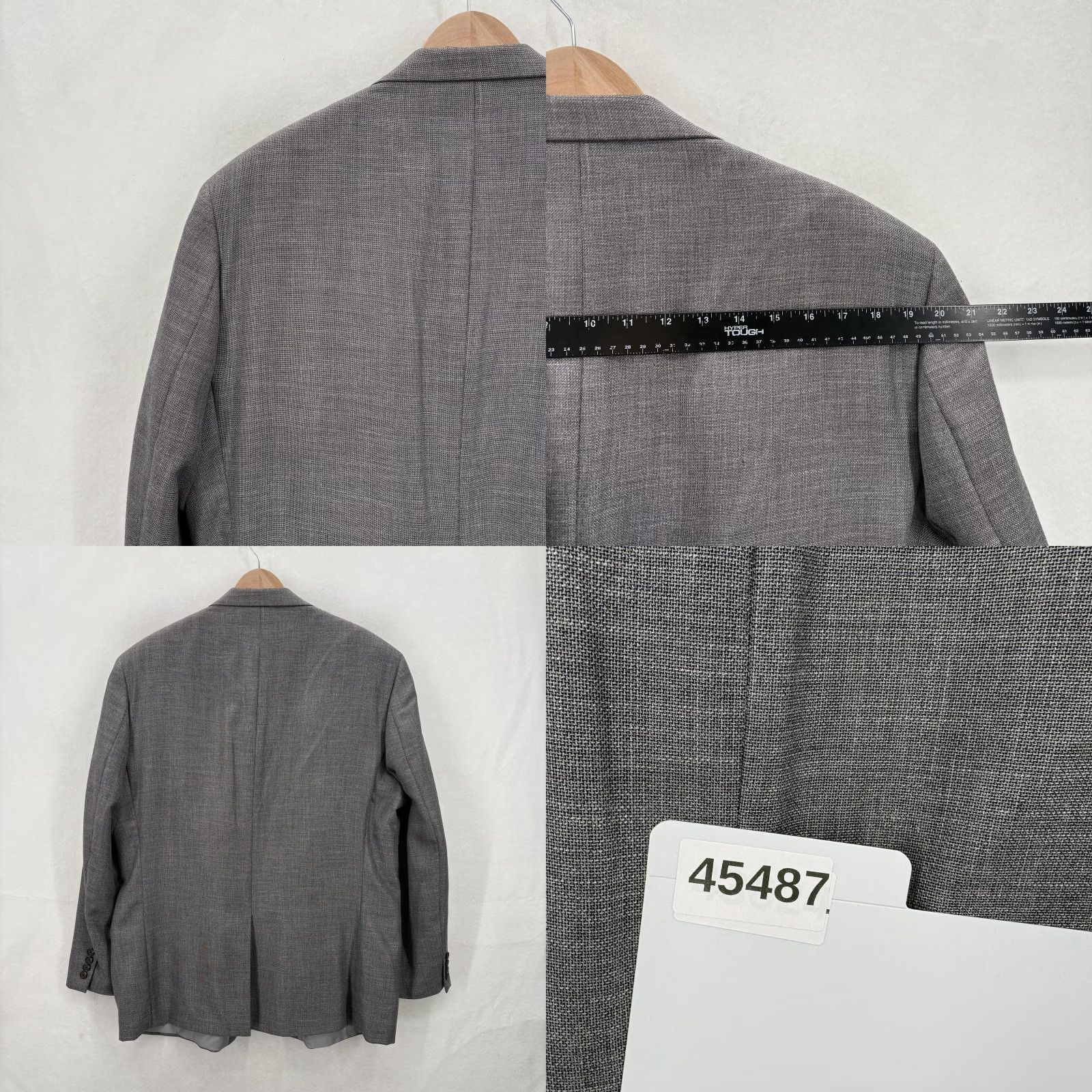 Ralph Lauren Lauren Ralph Lauren Blazer Mens 48R Gray Two Button Sport Coat Classic Size 48R - 9 Thumbnail