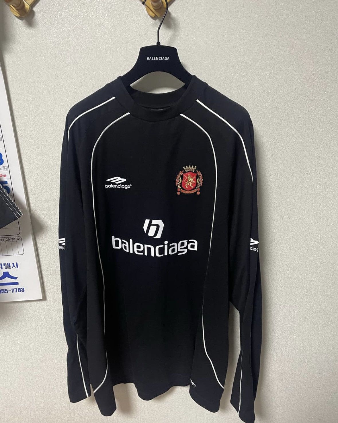 Balenciaga 23FW 3B Sports Football Embroidered LongSleeves